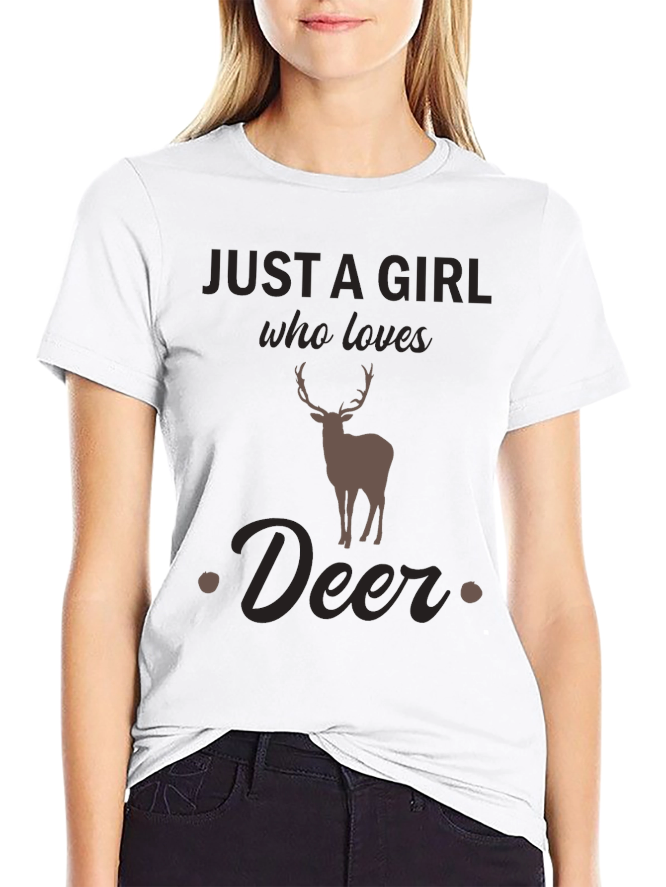 Just a Girl Who Loves Deer T-Shirt - Unisex