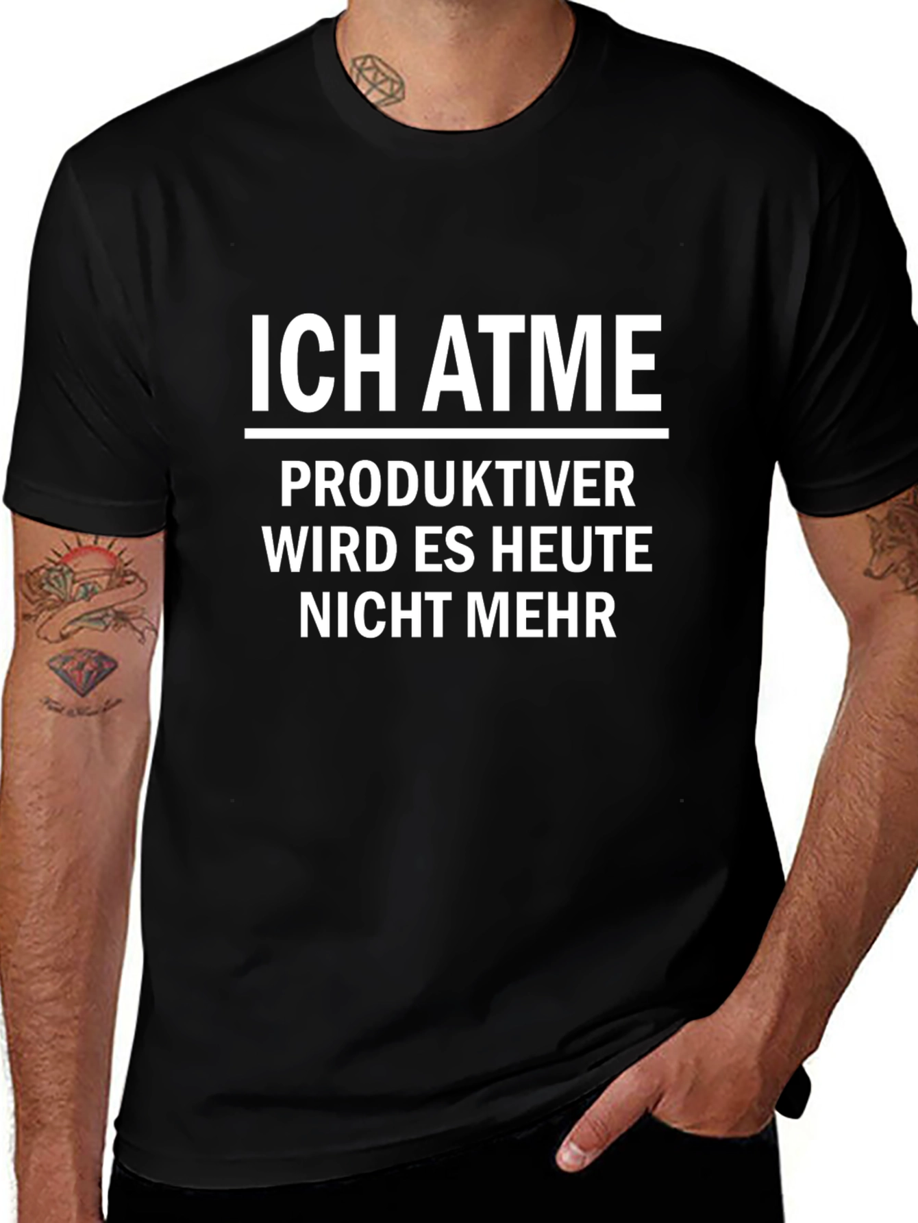 Ich Atme T-Shirt - Funny German Slogan Tee