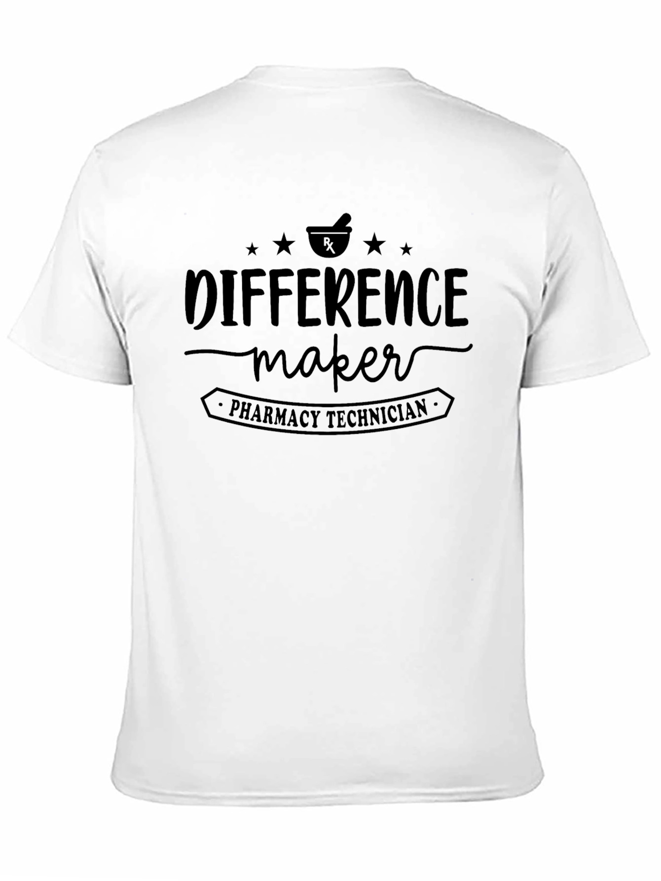 Difference Maker Pharmacy Technician Black T-Shirt