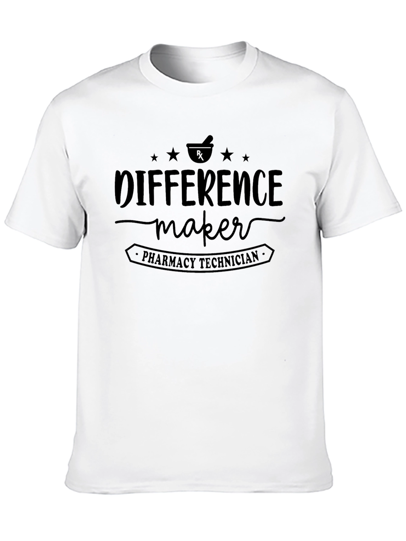 Difference Maker Pharmacy Technician Black T-Shirt