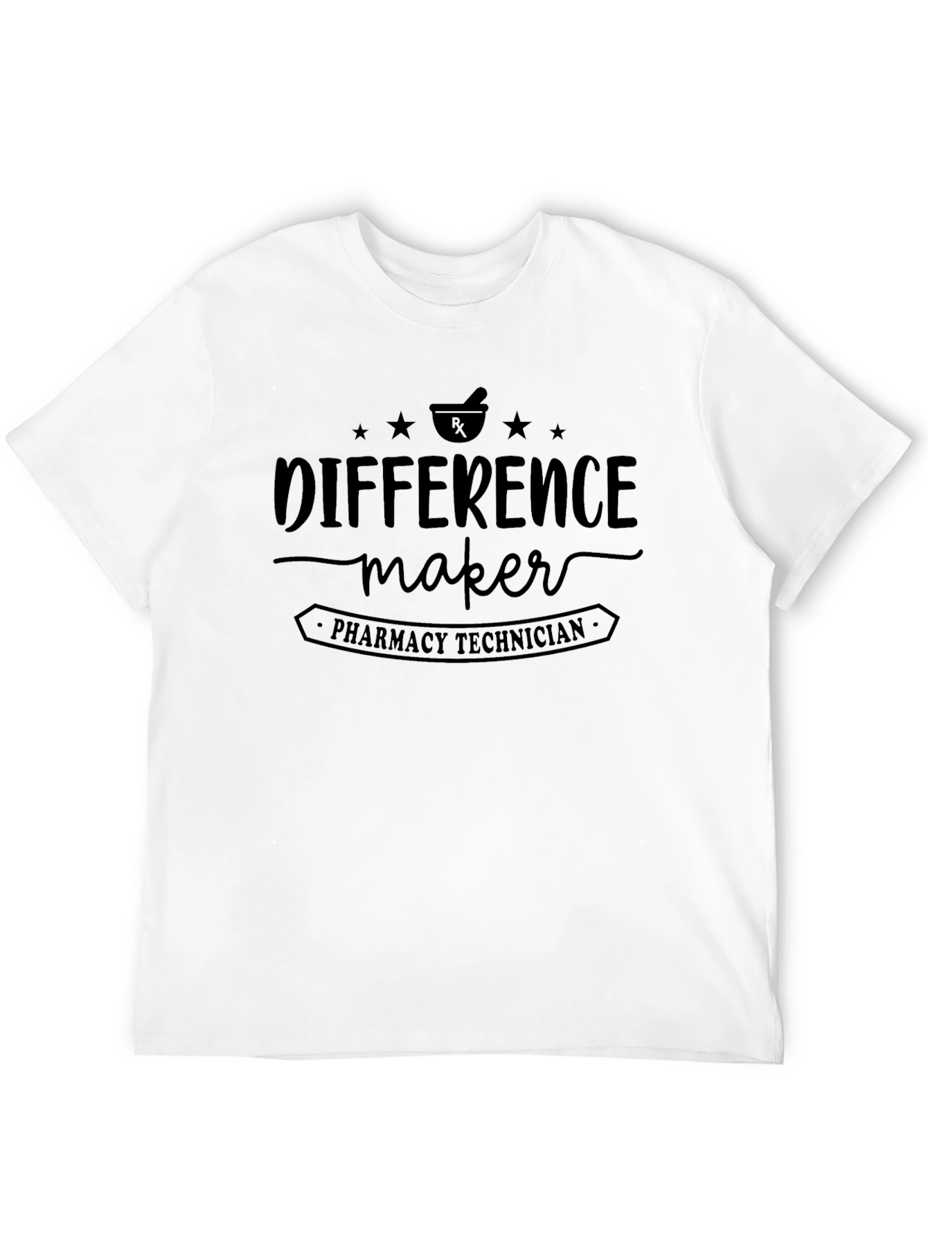 Difference Maker Pharmacy Technician Black T-Shirt