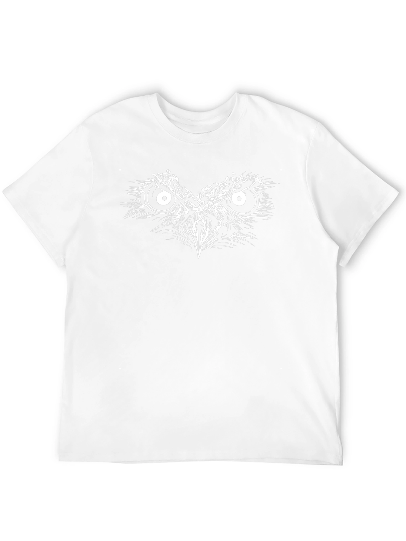 Owl Face Graphic Black T-Shirt