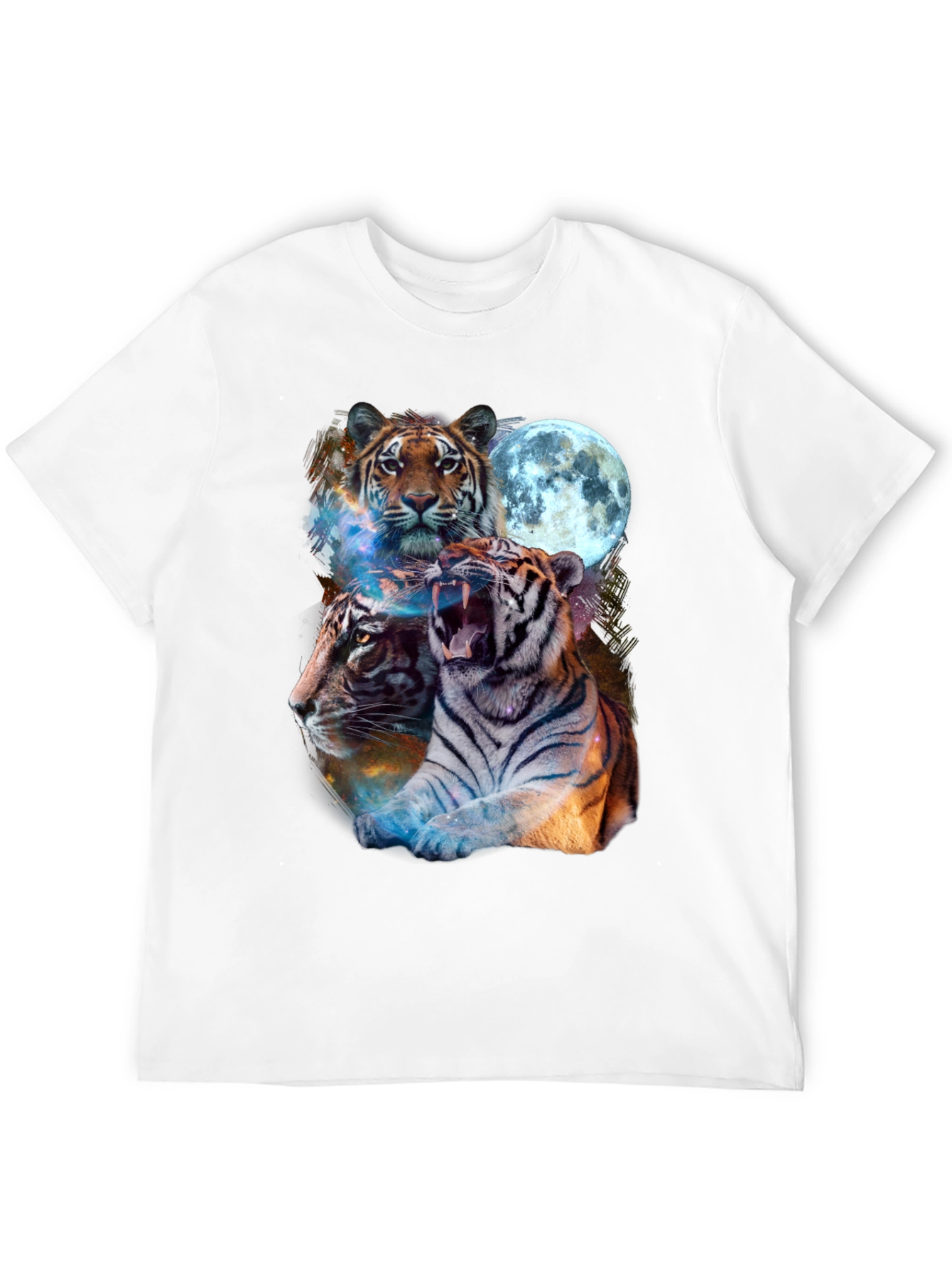 Tiger Moon Graphic Tee - Black
