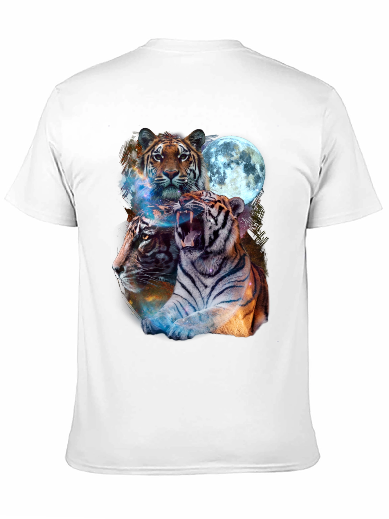 Tiger Moon Graphic Tee - Black