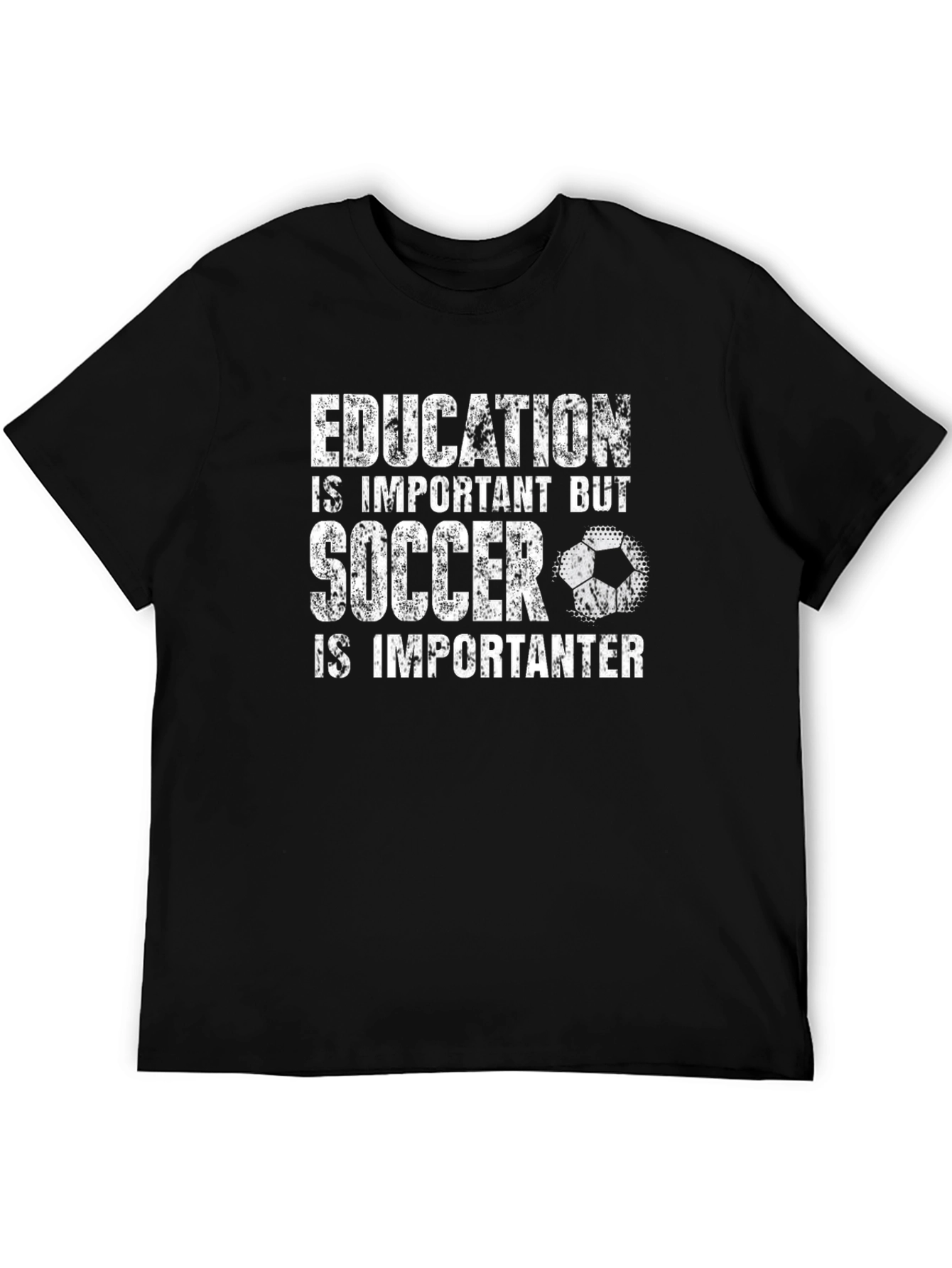 Funny Soccer T-Shirt: Education vs. Soccer
