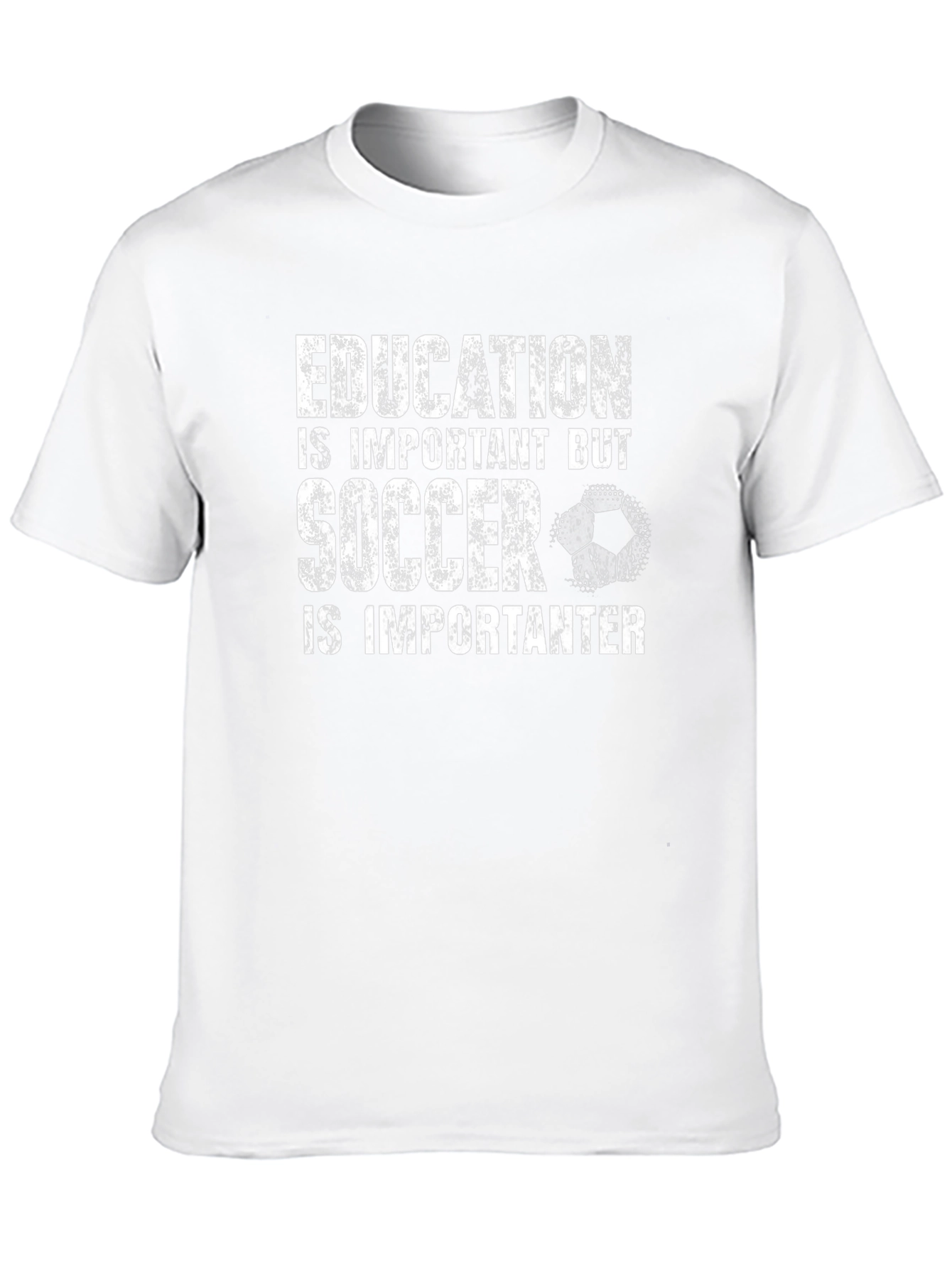 Funny Soccer T-Shirt: Education vs. Soccer