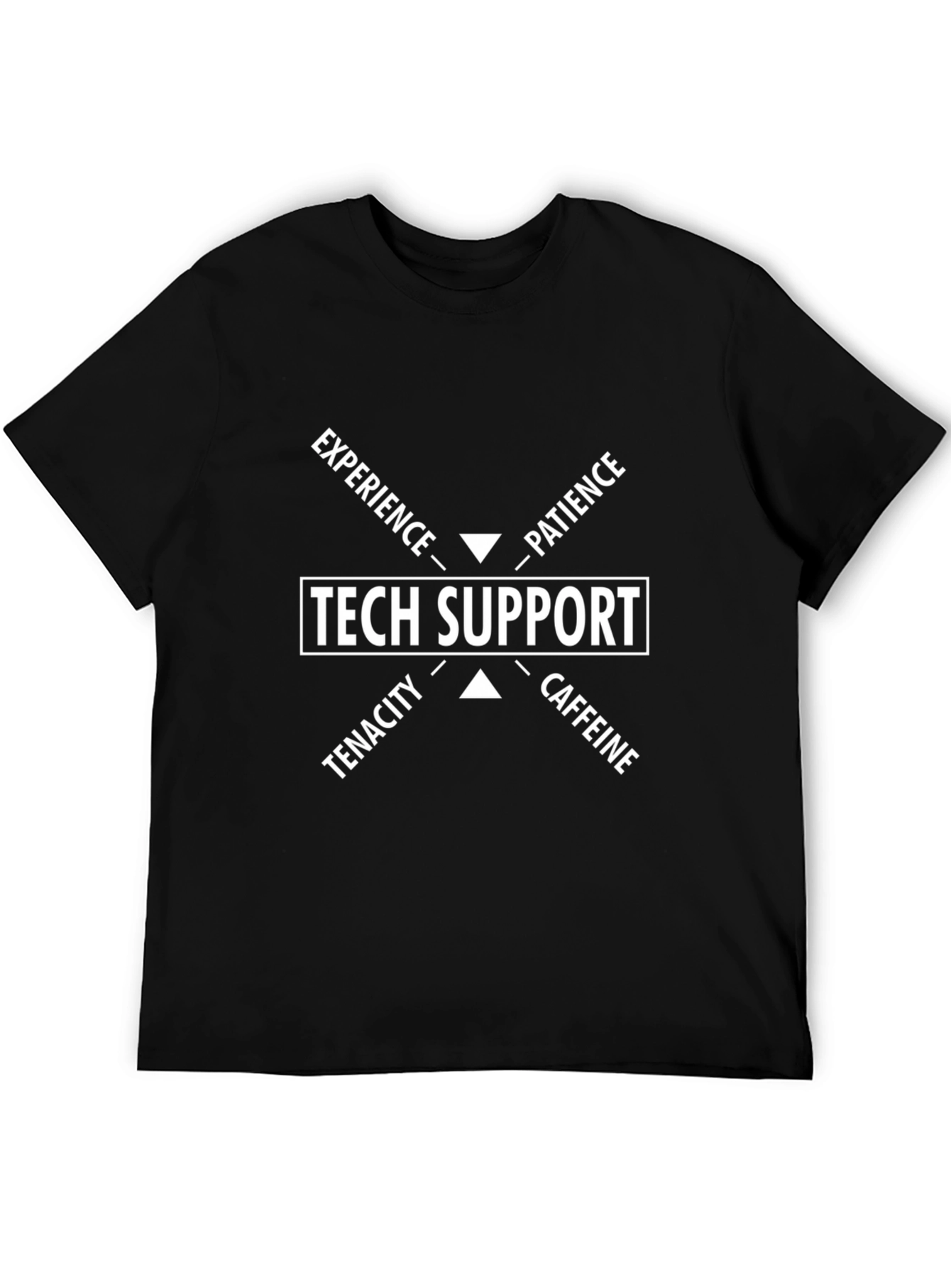 Tech Support Skills T-Shirt - Experience Patience Tenacity