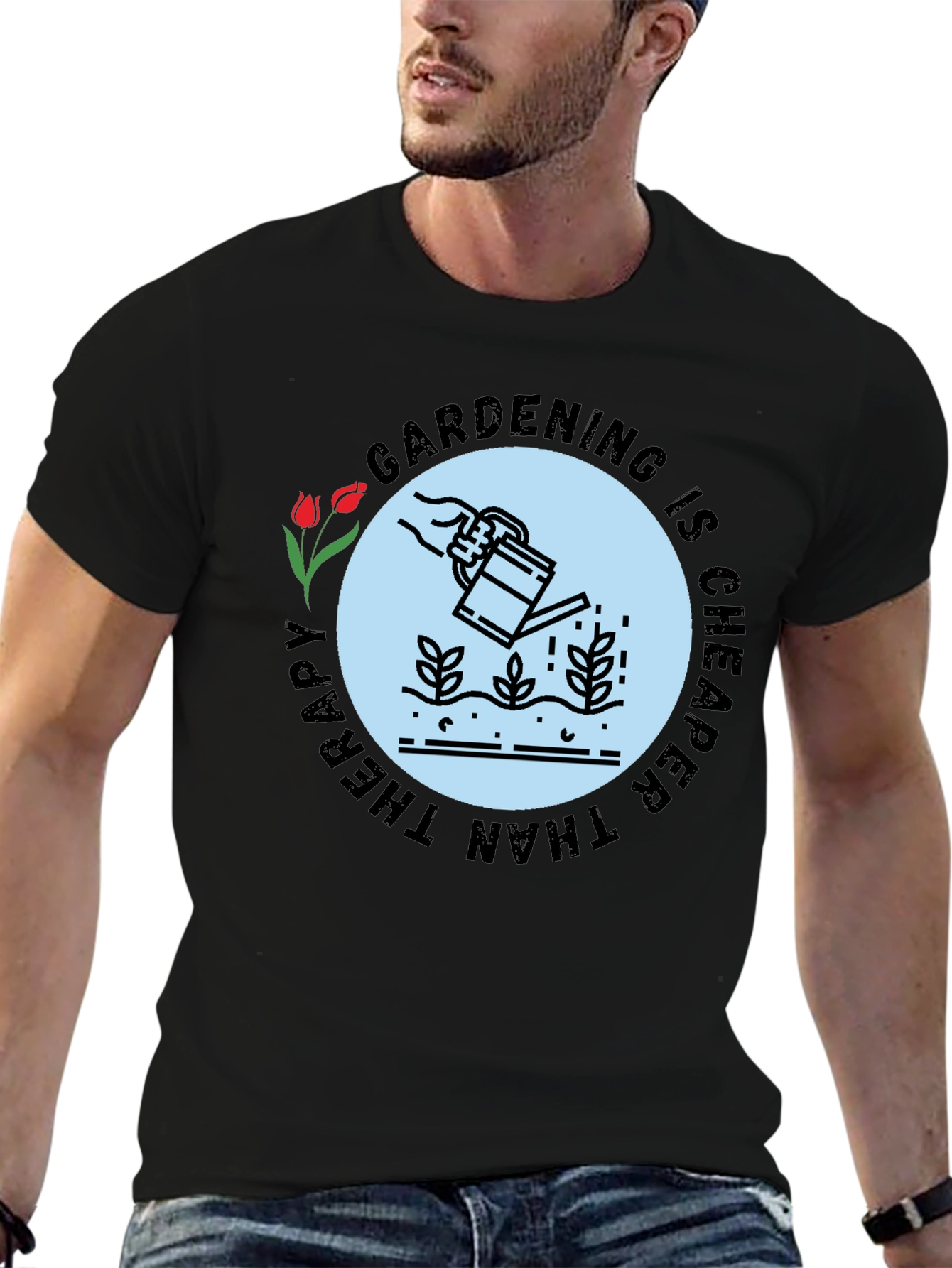 Gardening Therapy T-Shirt - Stylish & Comfortable