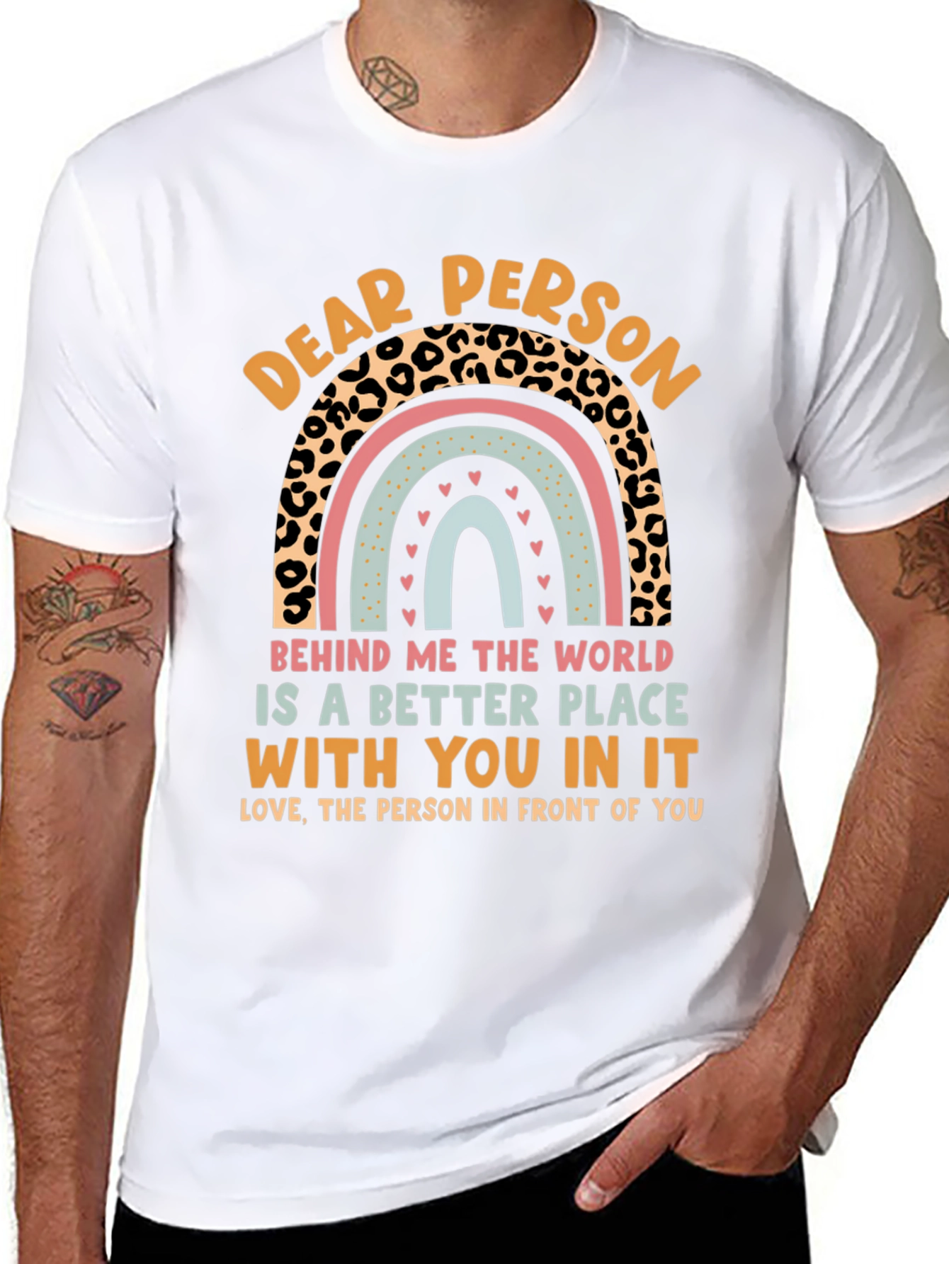 Dear Person Rainbow Graphic T-Shirt