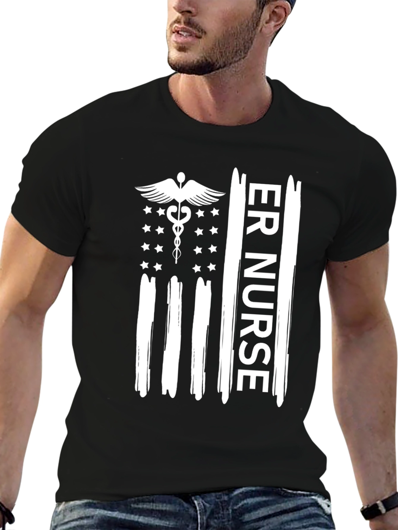 ER Nurse Flag T-Shirt - Emergency Room Hero Tee