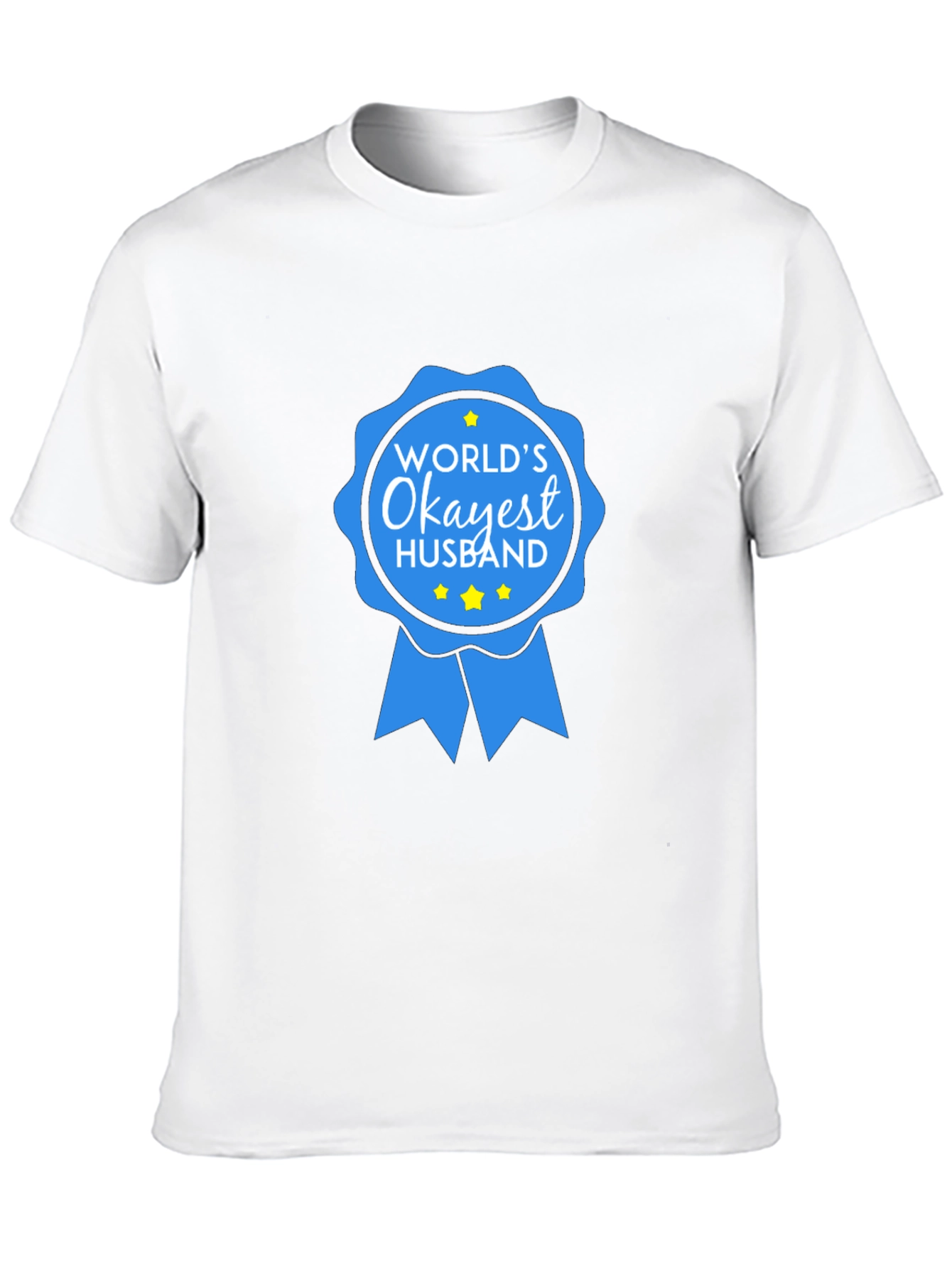 Worlds Okayest Husband T-Shirt - Funny Gift