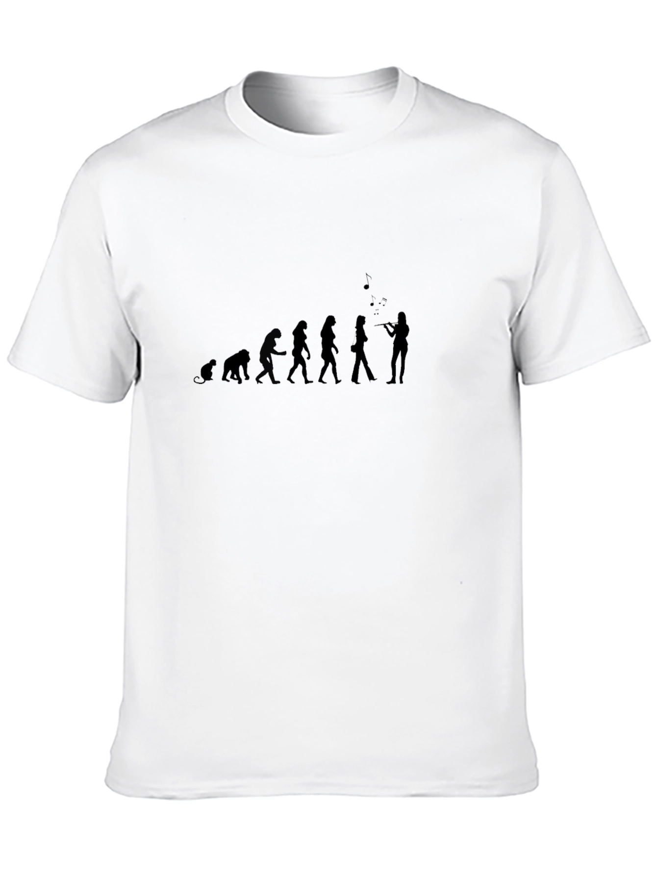 Evolution of Music Black T-Shirt
