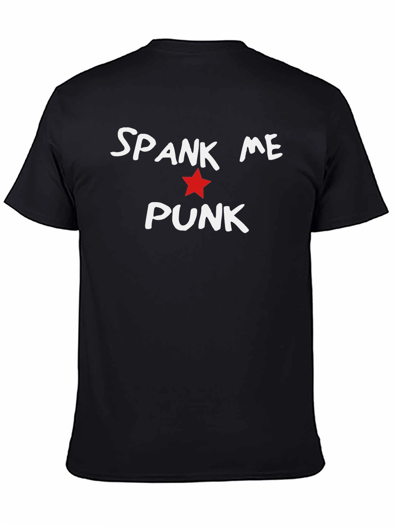 Spank Me Punk T-Shirt - Edgy Star Design