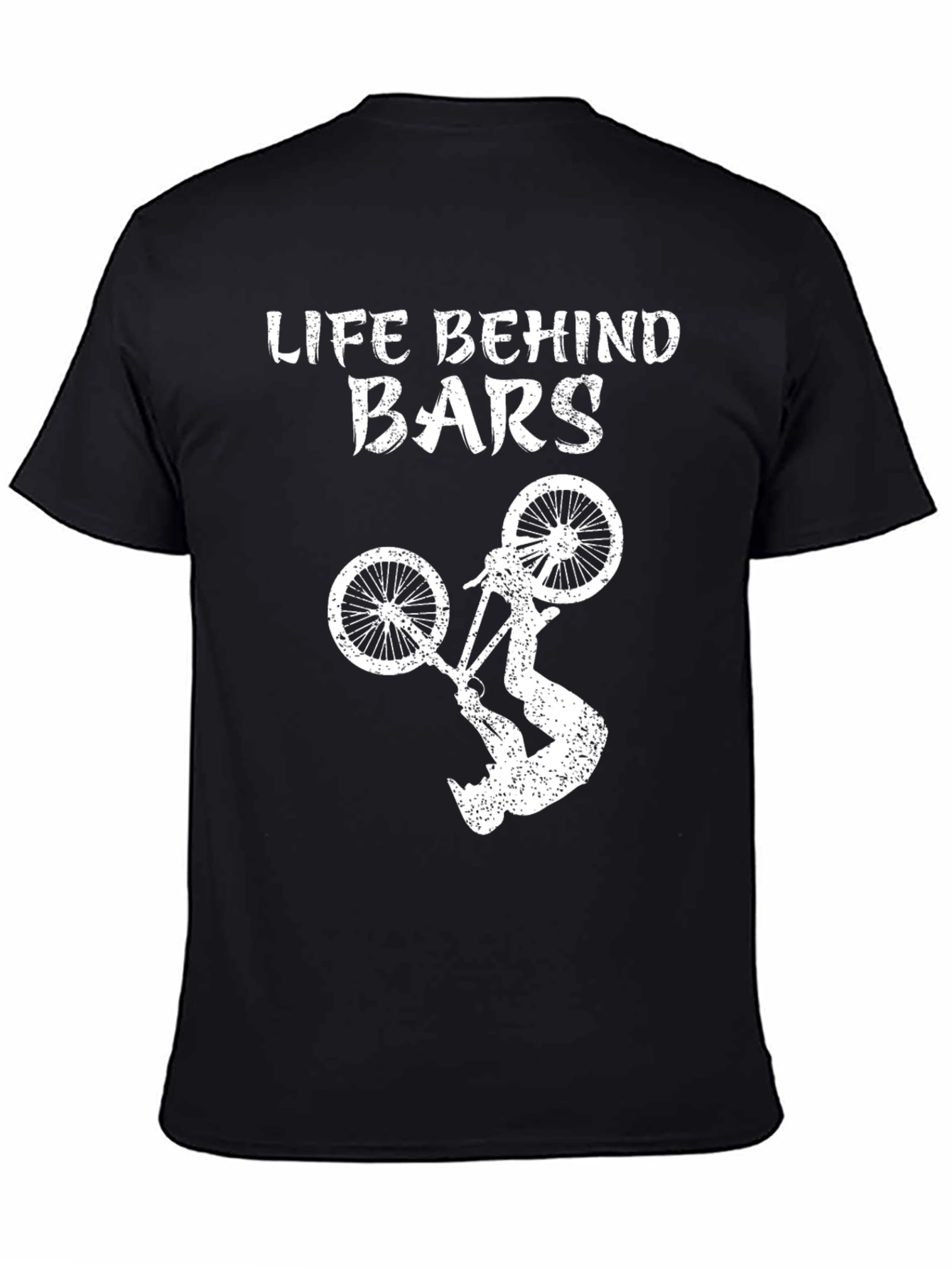 Life Behind Bars Bike Stunt T-Shirt - Black