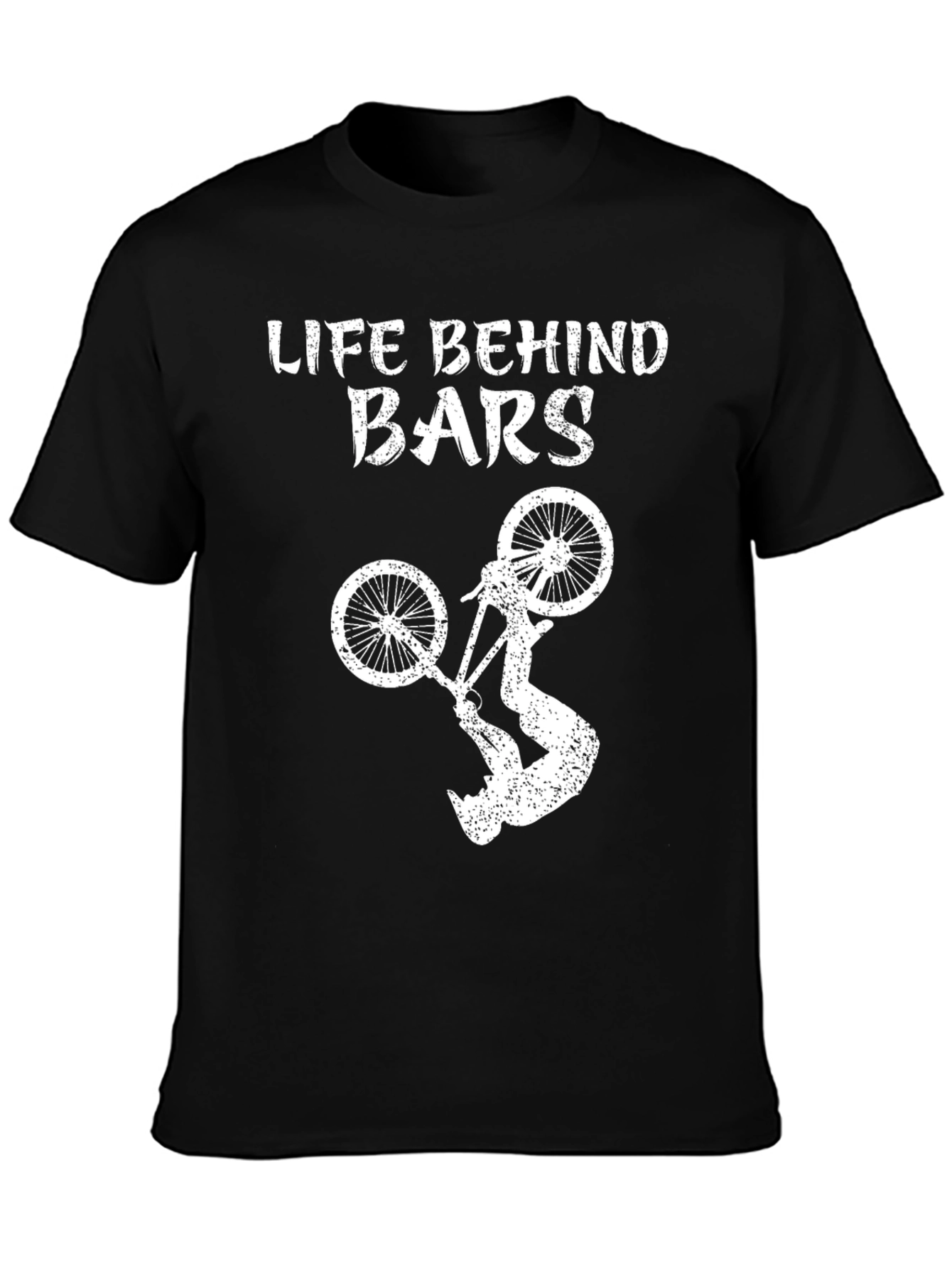 Life Behind Bars Bike Stunt T-Shirt - Black