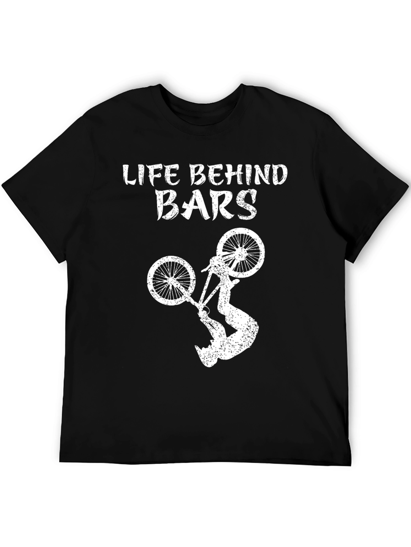 Life Behind Bars Bike Stunt T-Shirt - Black