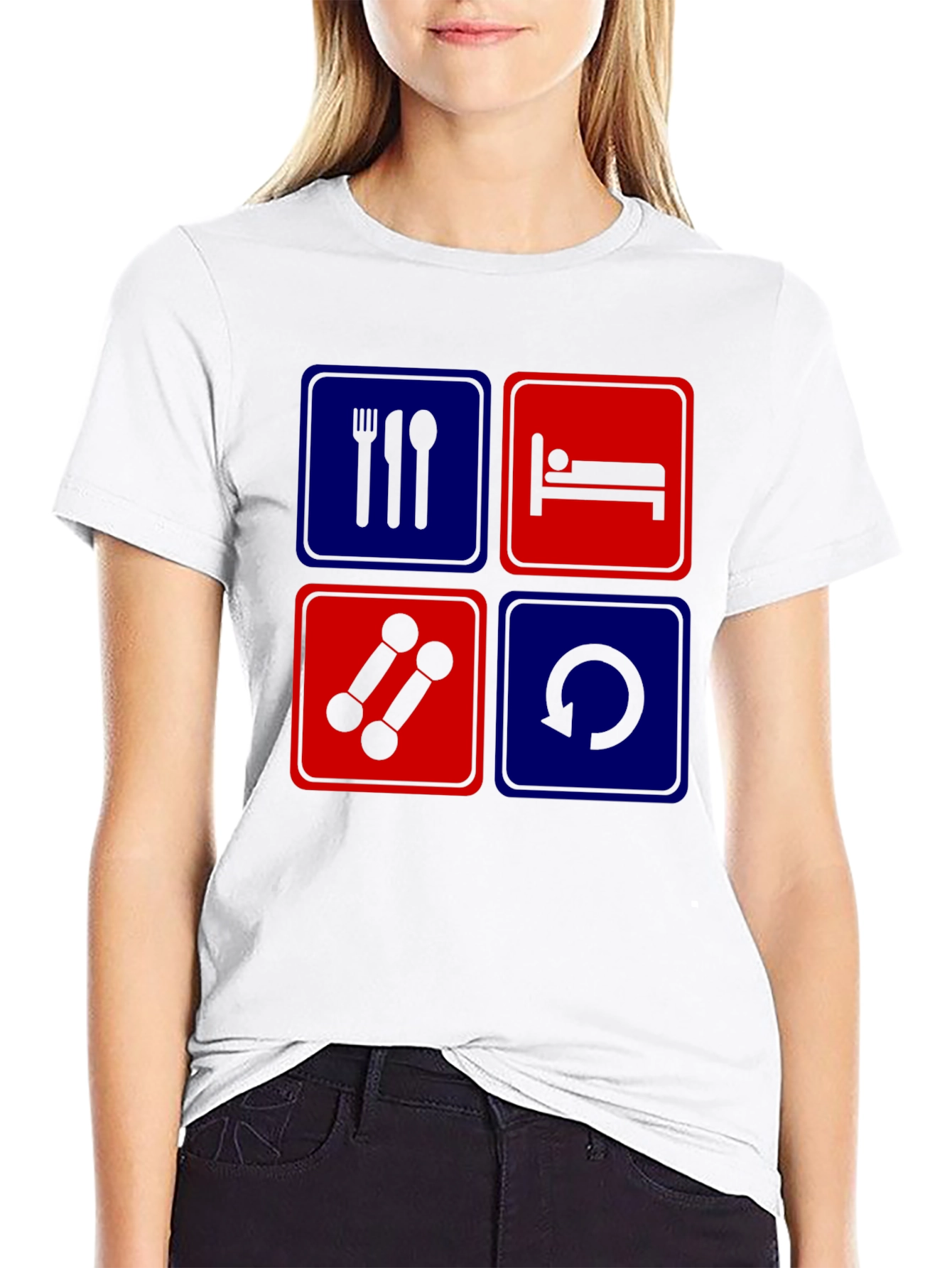 Eat Sleep Gym Repeat T-Shirt