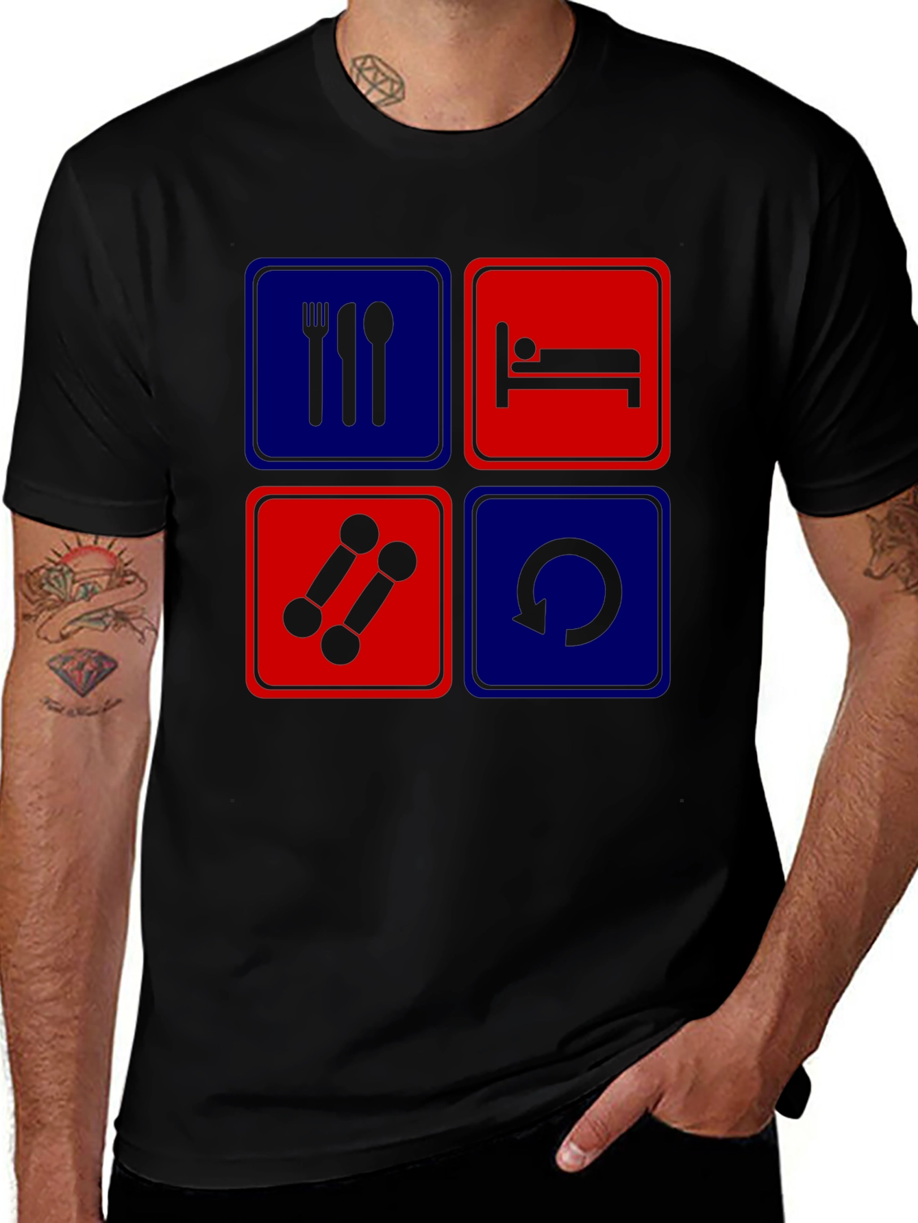 Eat Sleep Gym Repeat T-Shirt