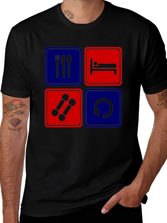 Eat Sleep Gym Repeat T-Shirt