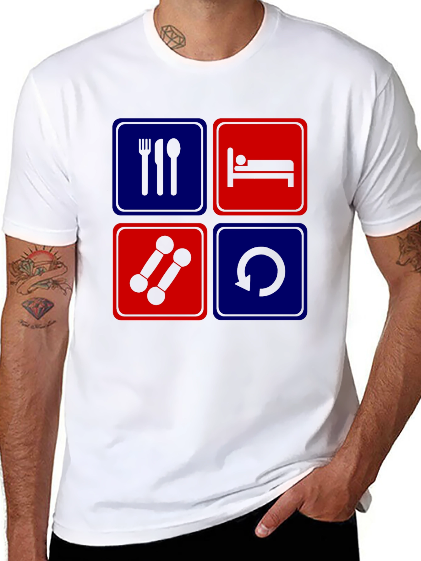 Eat Sleep Gym Repeat T-Shirt