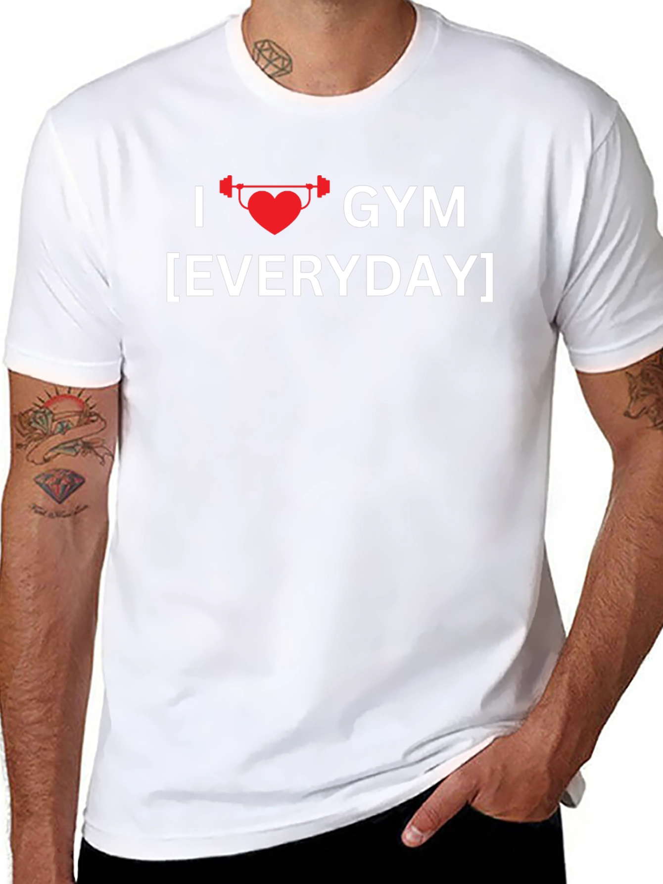 I Love Gym Everyday Graphic T-Shirt