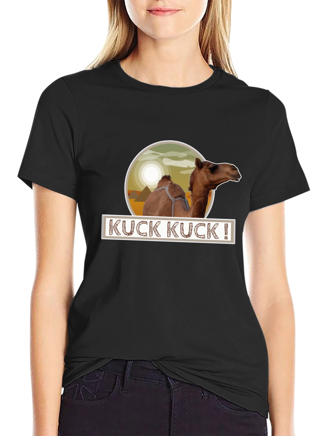 KUCK KUCK! Camel Graphic Tee