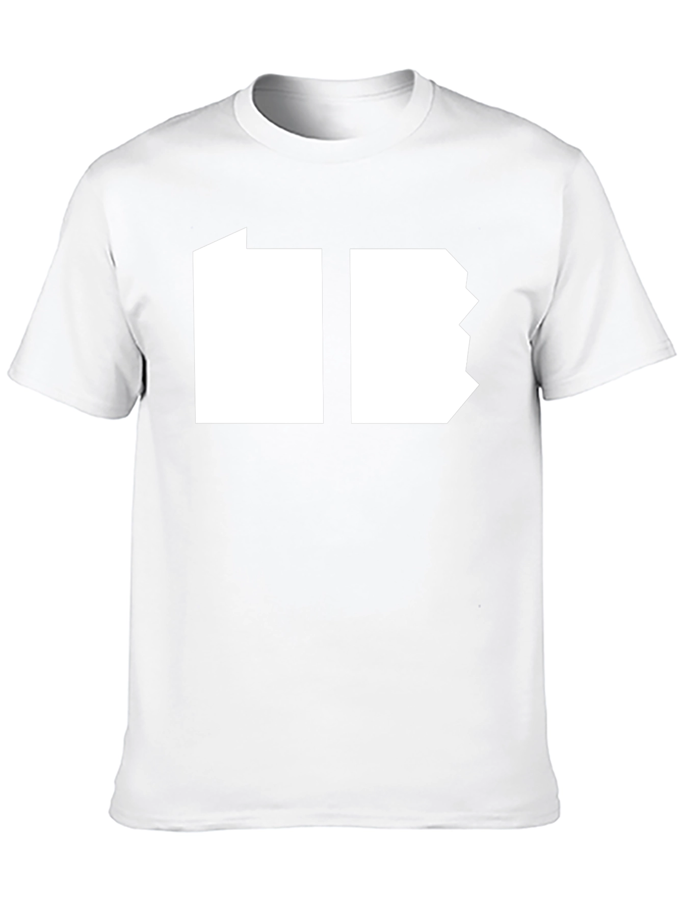 Modern Geometric Graphic T-Shirt - Black