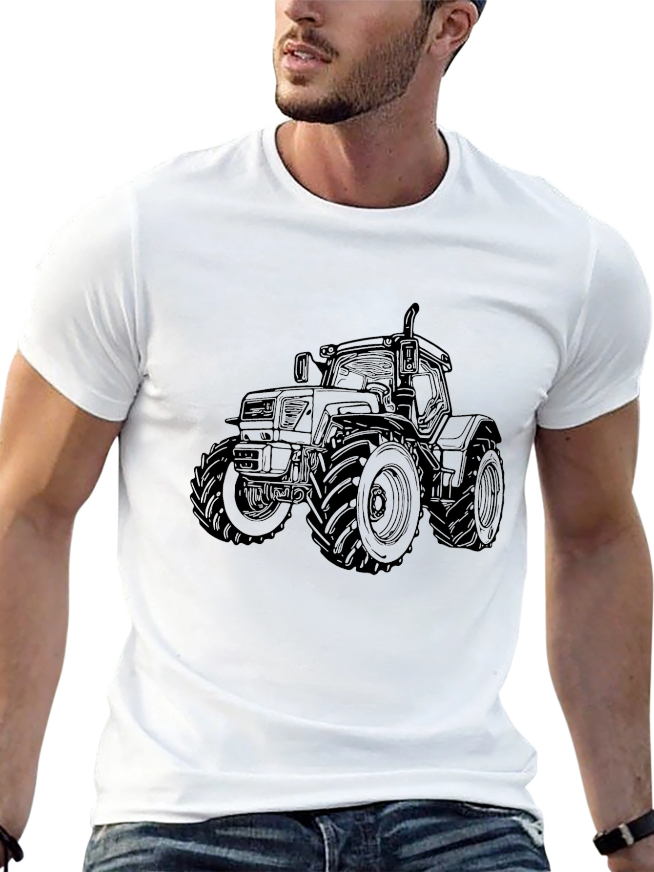 Black Tractor Graphic Tee - Farm Life Apparel