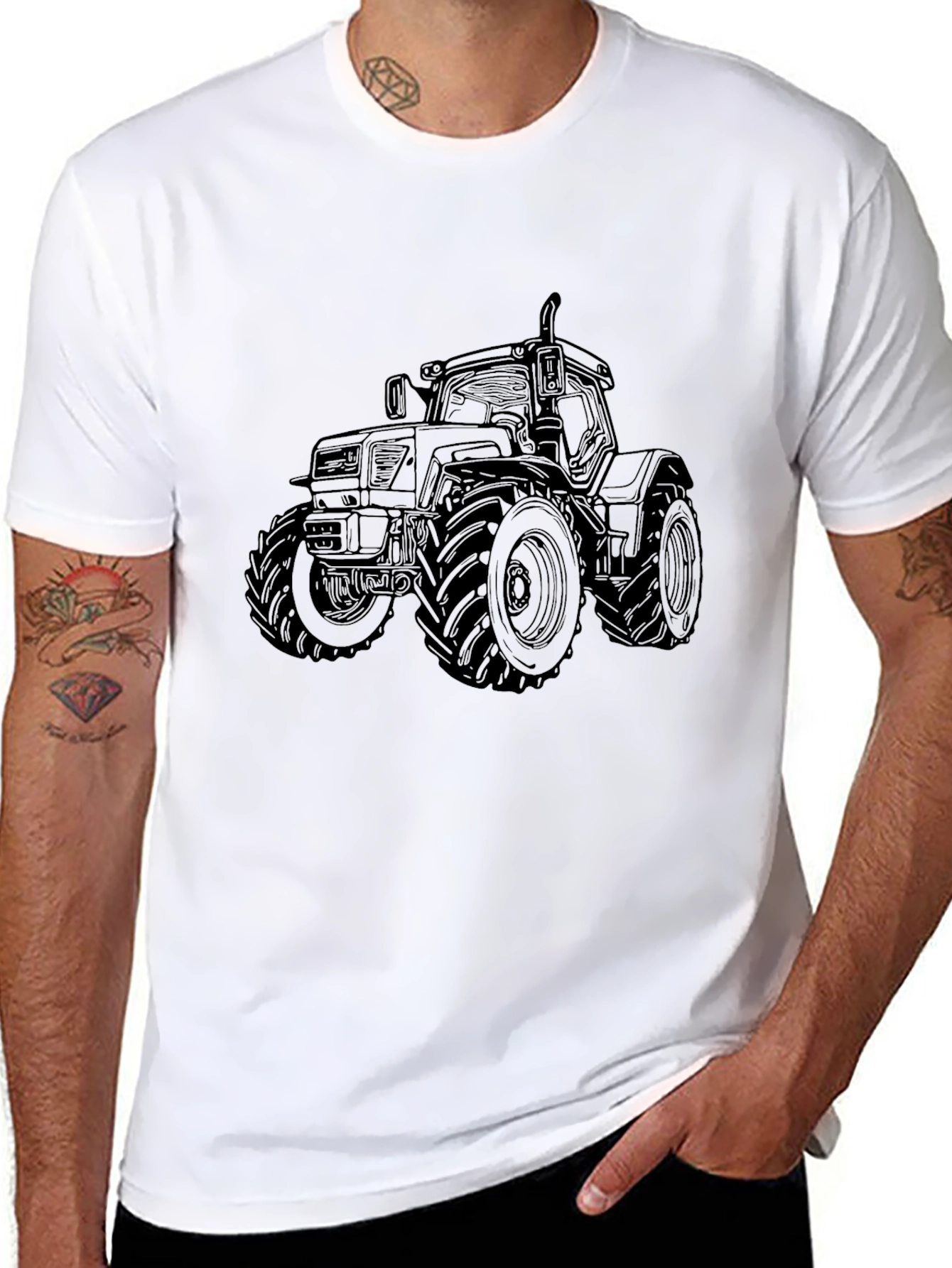 Black Tractor Graphic Tee - Farm Life Apparel