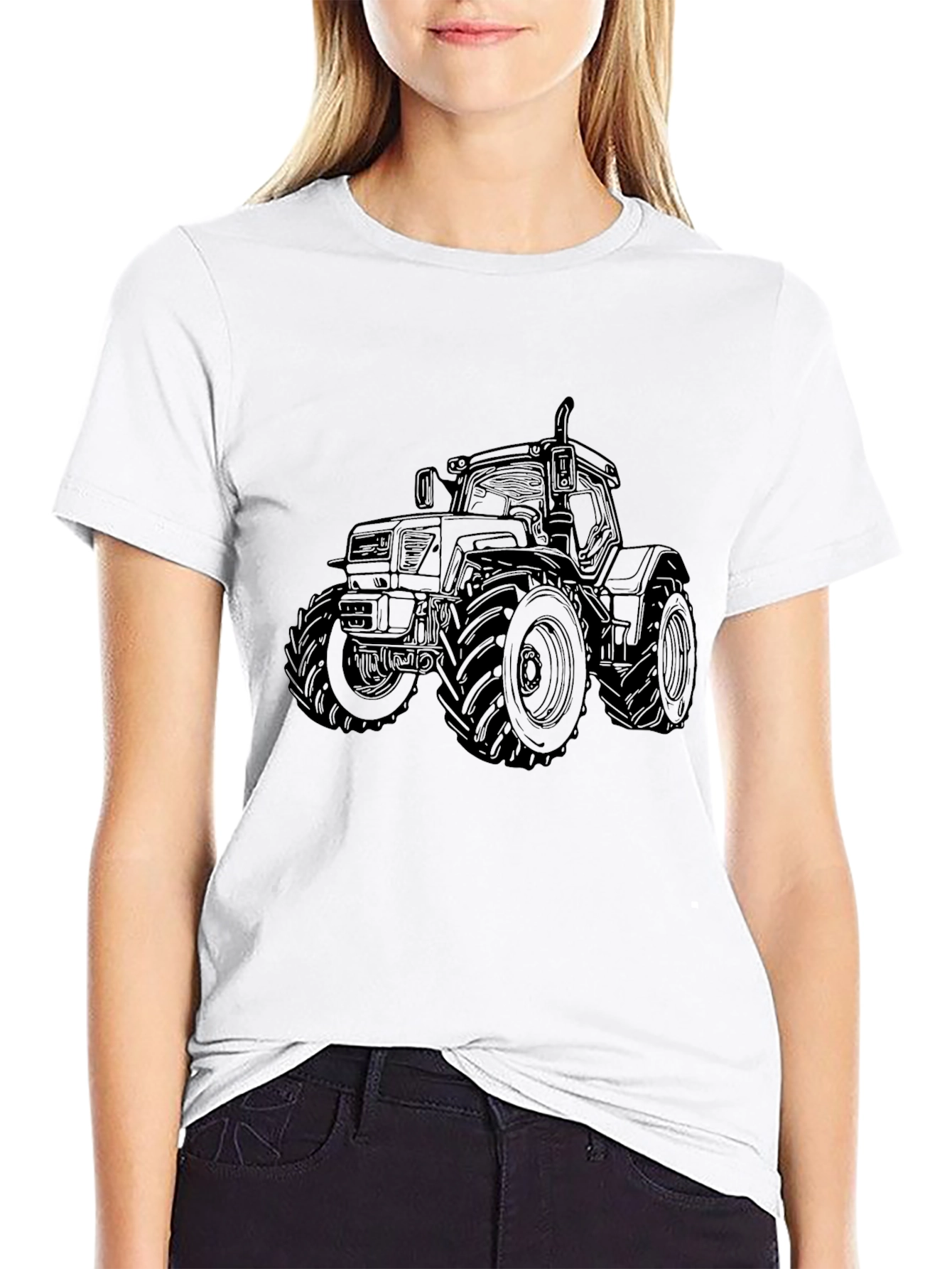 Black Tractor Graphic Tee - Farm Life Apparel