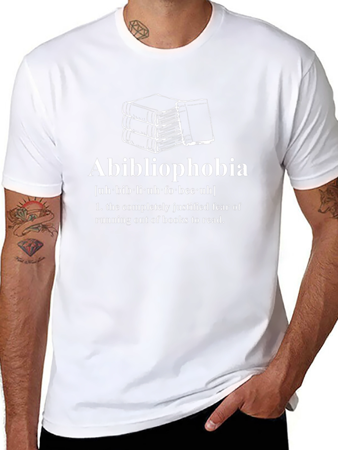 Abibliophobia T-Shirt - Fear of Running Out of Books