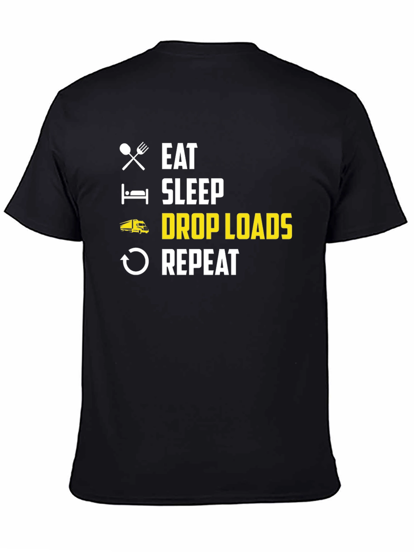 Eat Sleep Drop Loads Repeat Trucker T-Shirt