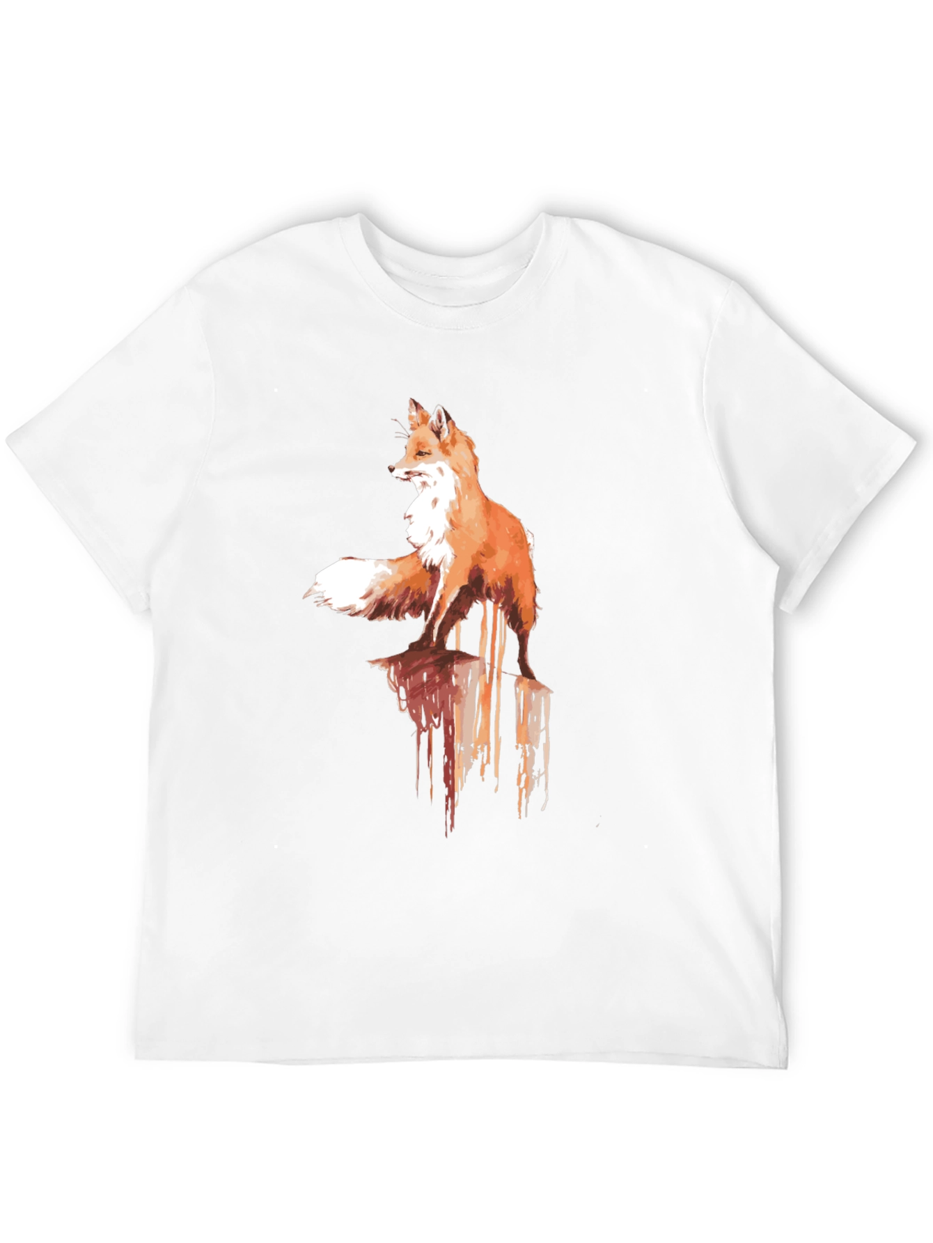 Mens Fox Graphic Tee - Stylish & Unique