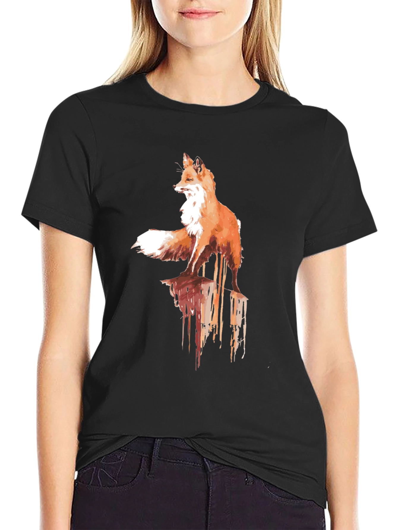 Mens Fox Graphic Tee - Stylish & Unique