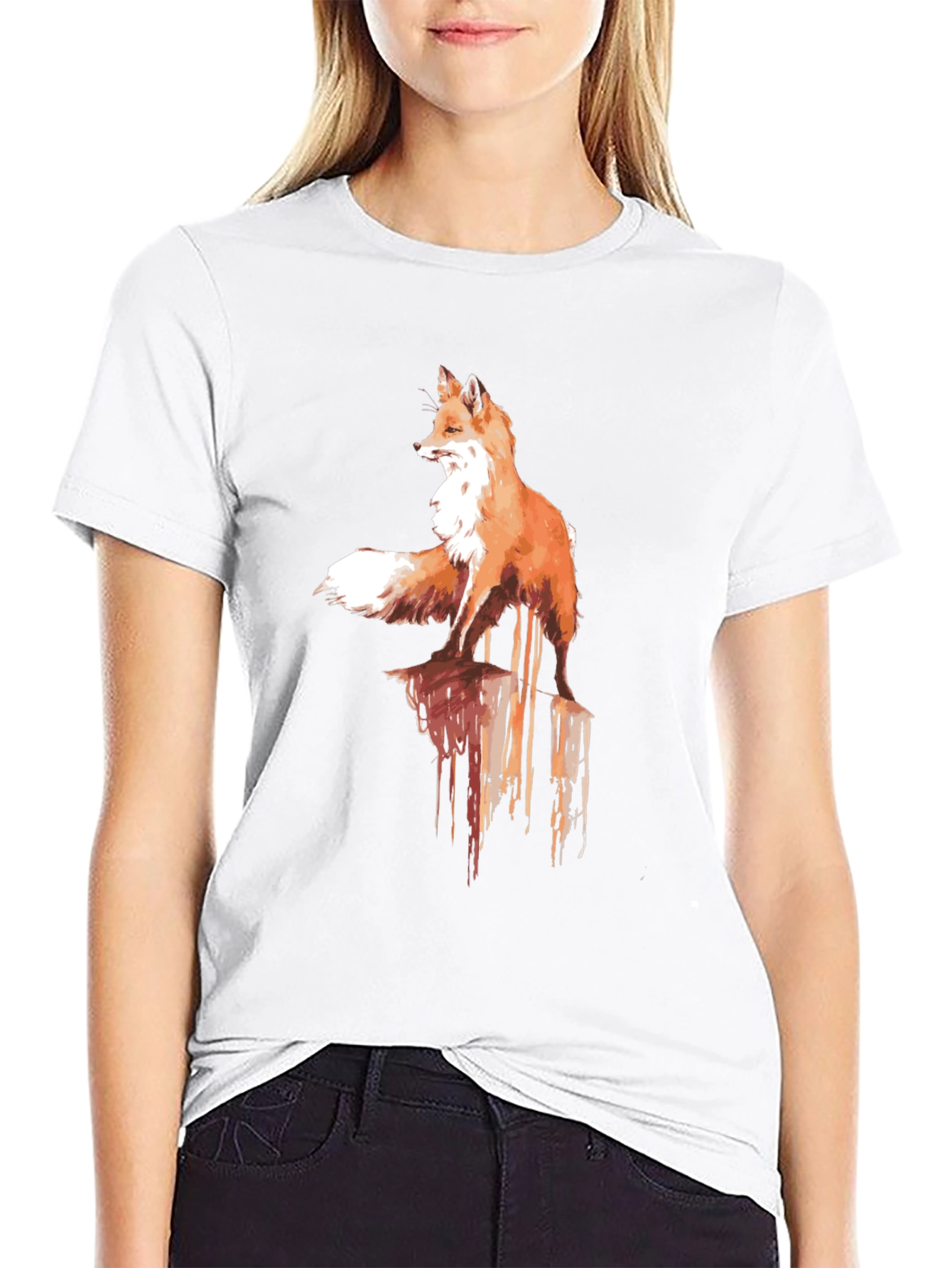 Mens Fox Graphic Tee - Stylish & Unique