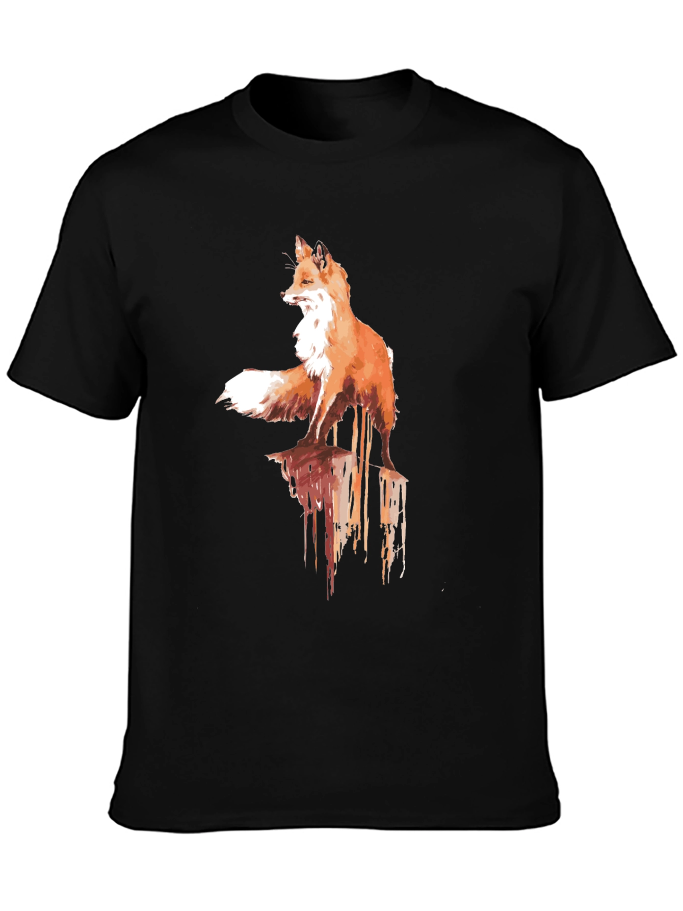 Mens Fox Graphic Tee - Stylish & Unique