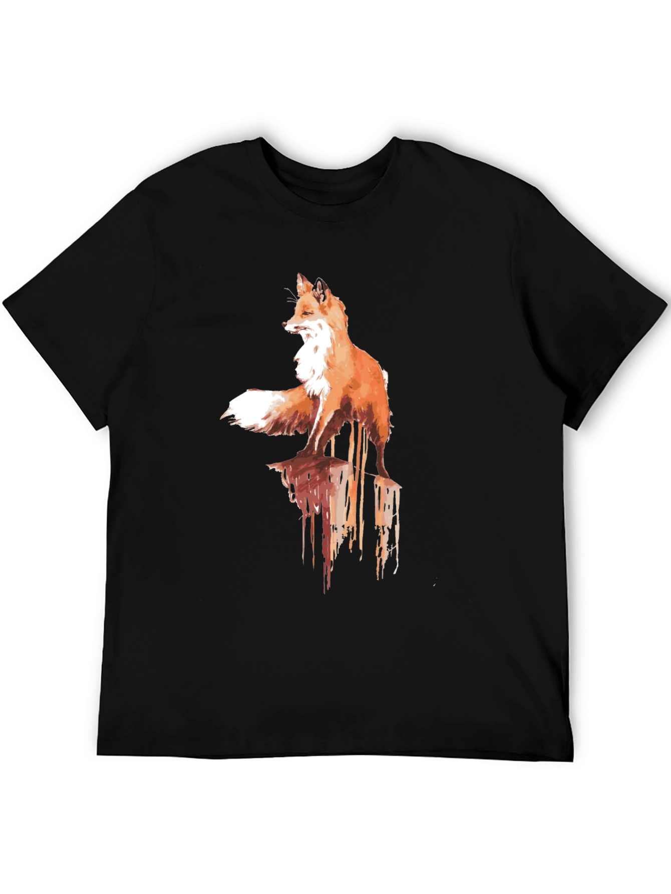 Mens Fox Graphic Tee - Stylish & Unique