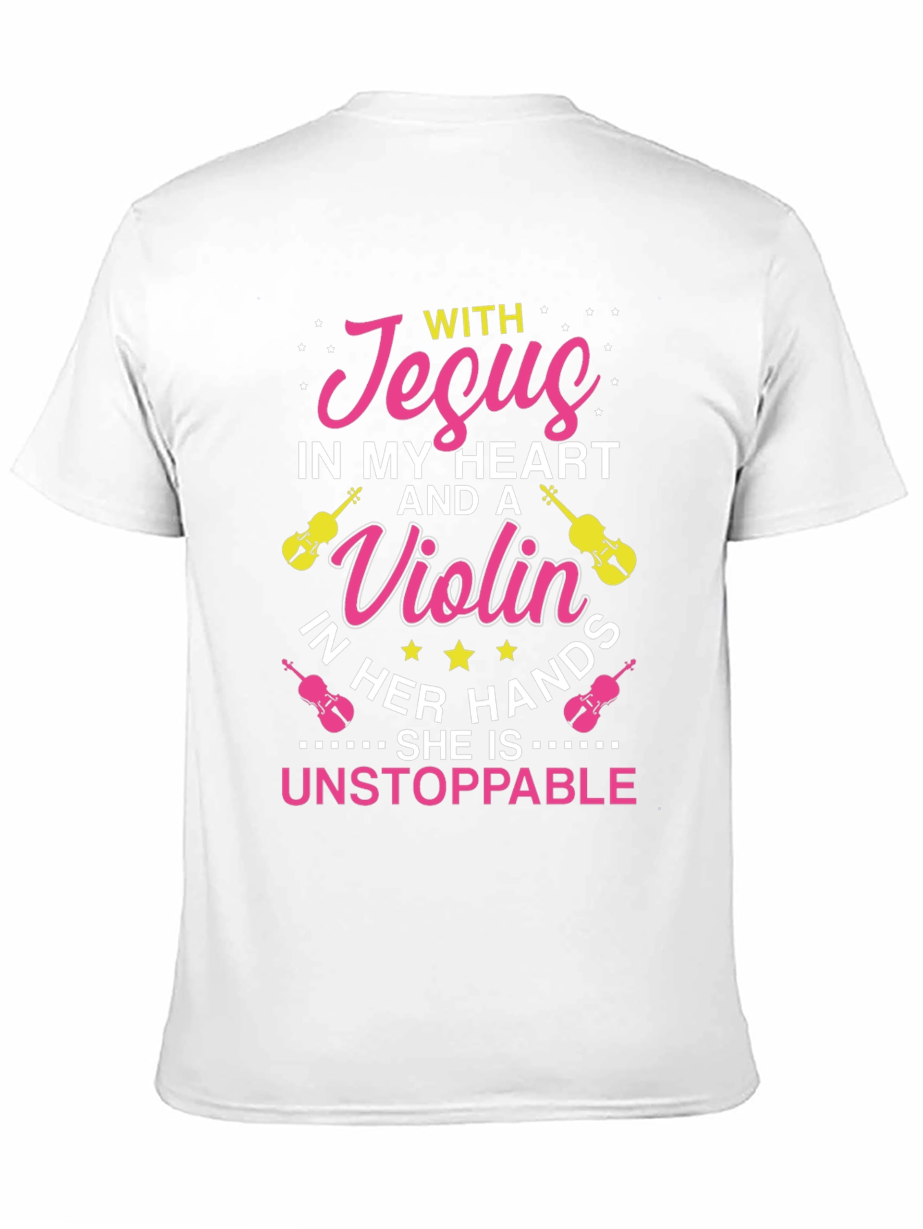 Jesus and Violin Graphic Tee