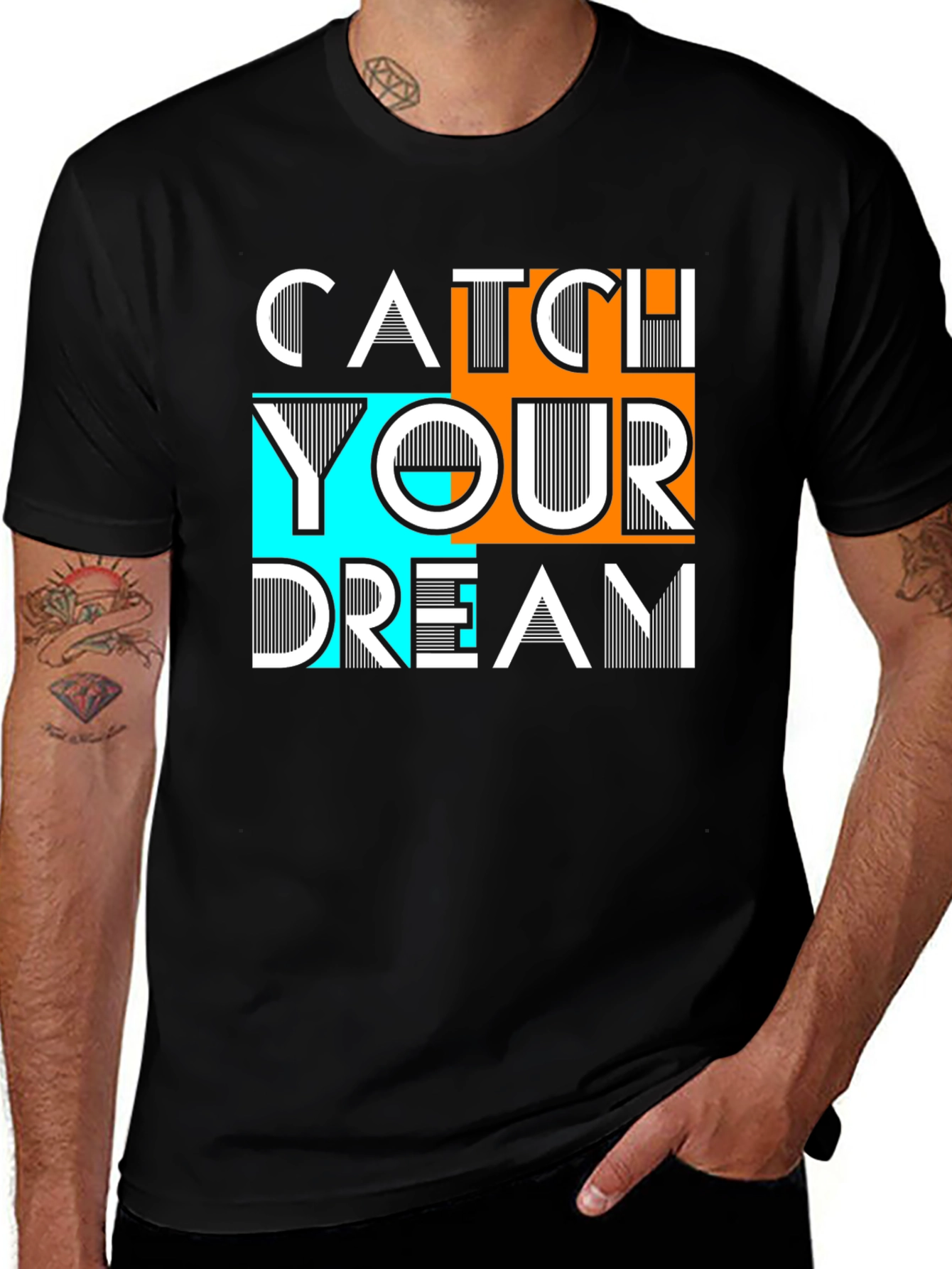 Catch Your Dream Graphic Tee - Black Unisex