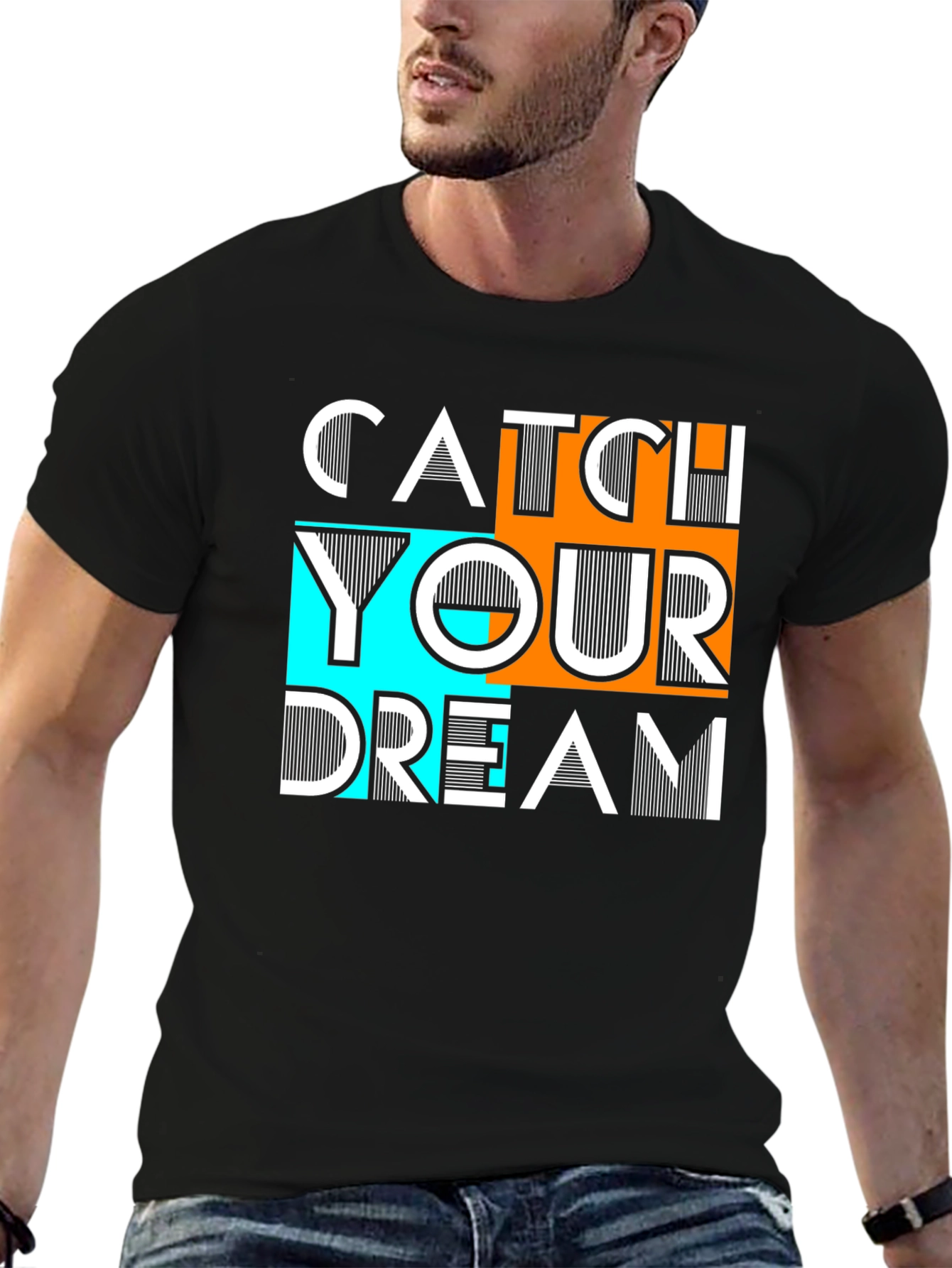 Catch Your Dream Graphic Tee - Black Unisex