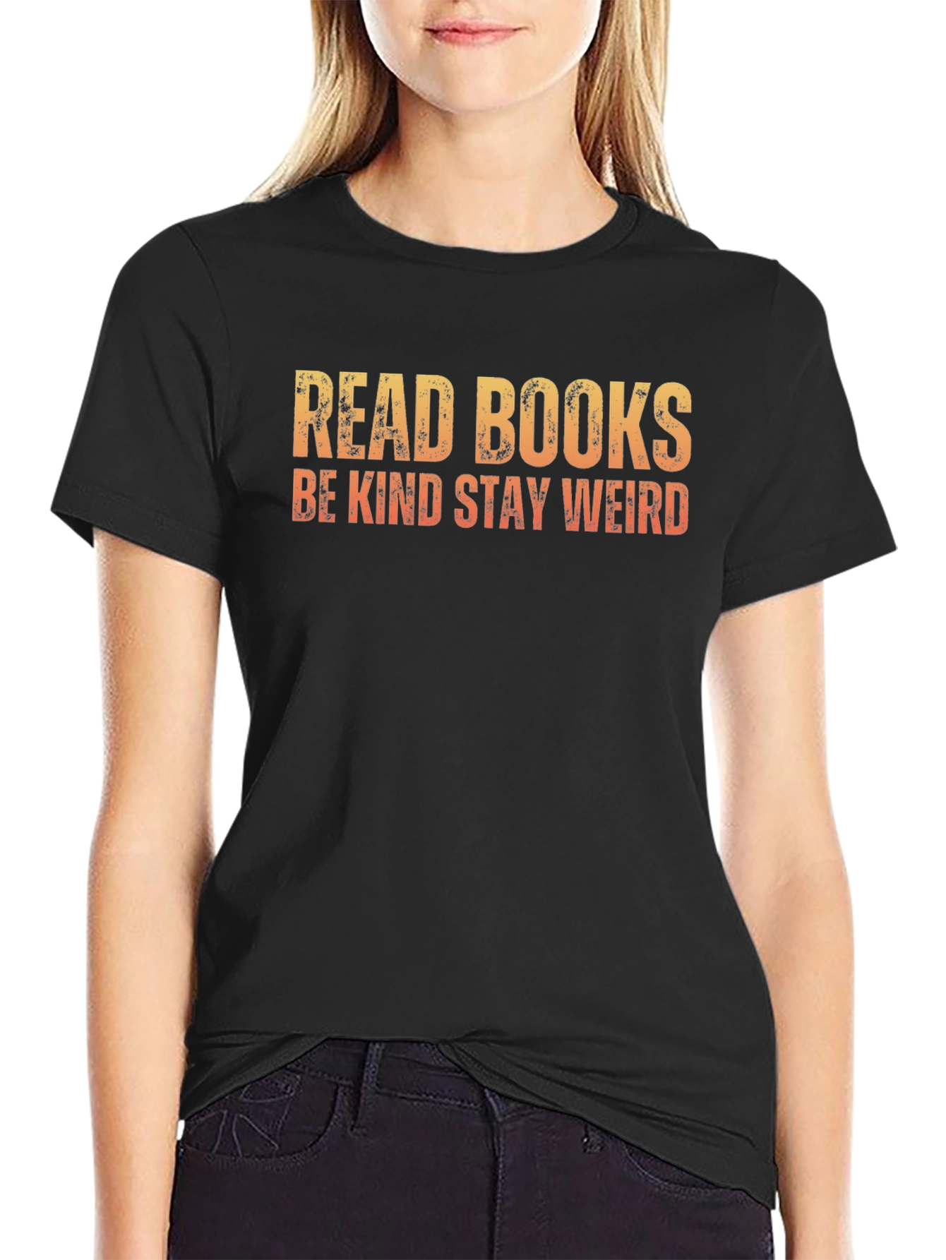 Read Books Be Kind Stay Weird Graphic Tee