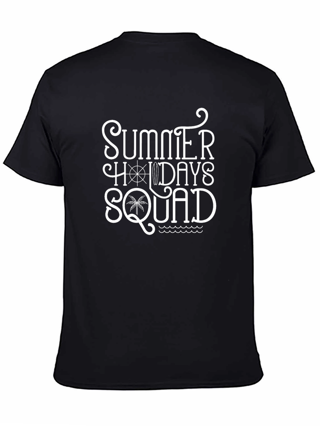 Summer Holidays Squad Black T-Shirt
