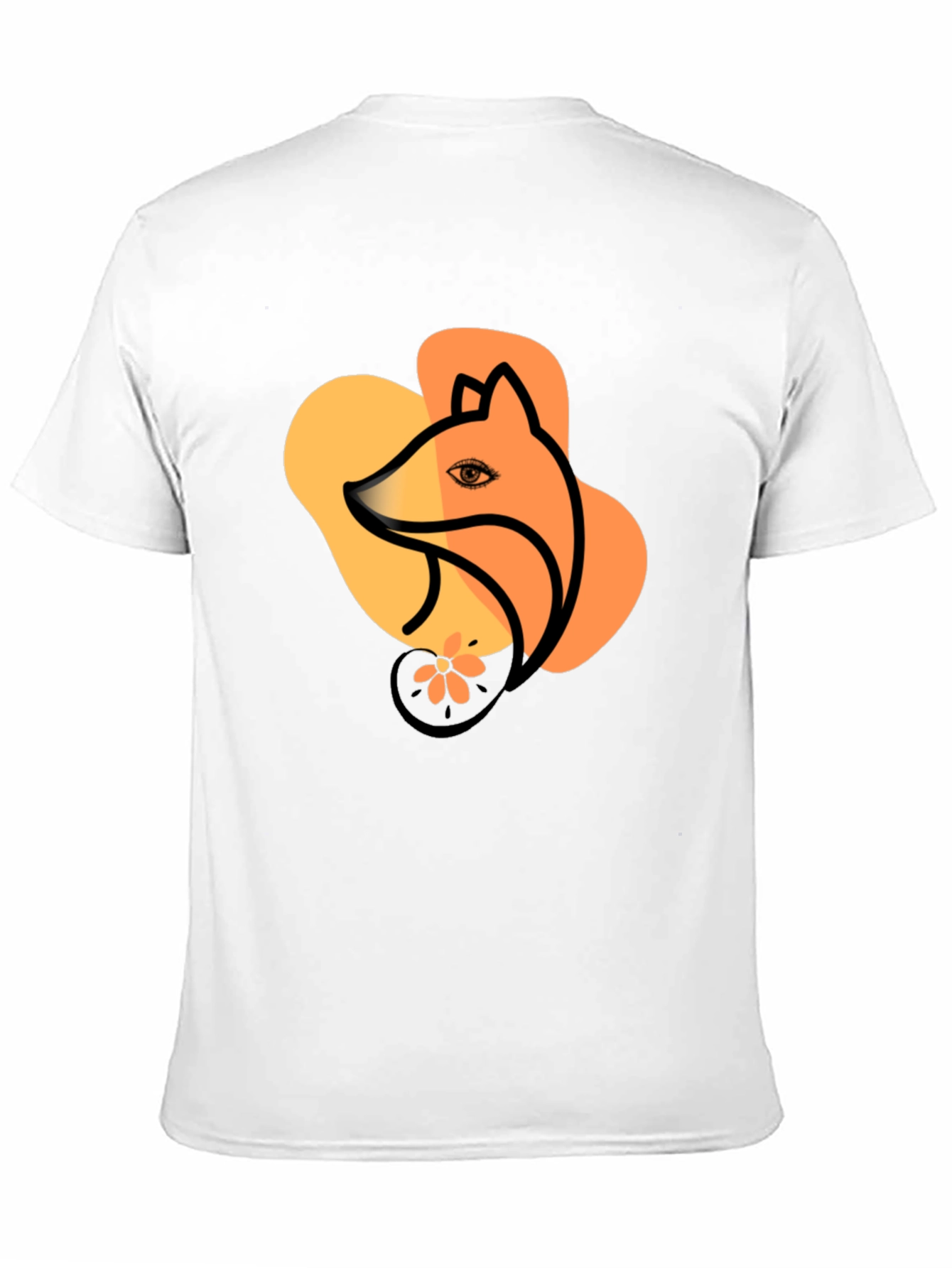 Fox Graphic Black T-Shirt Stylish Unisex Tee