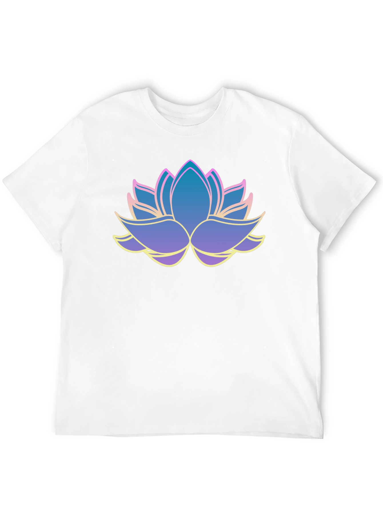 Lotus Flower Graphic Tee - Mens Black T-Shirt