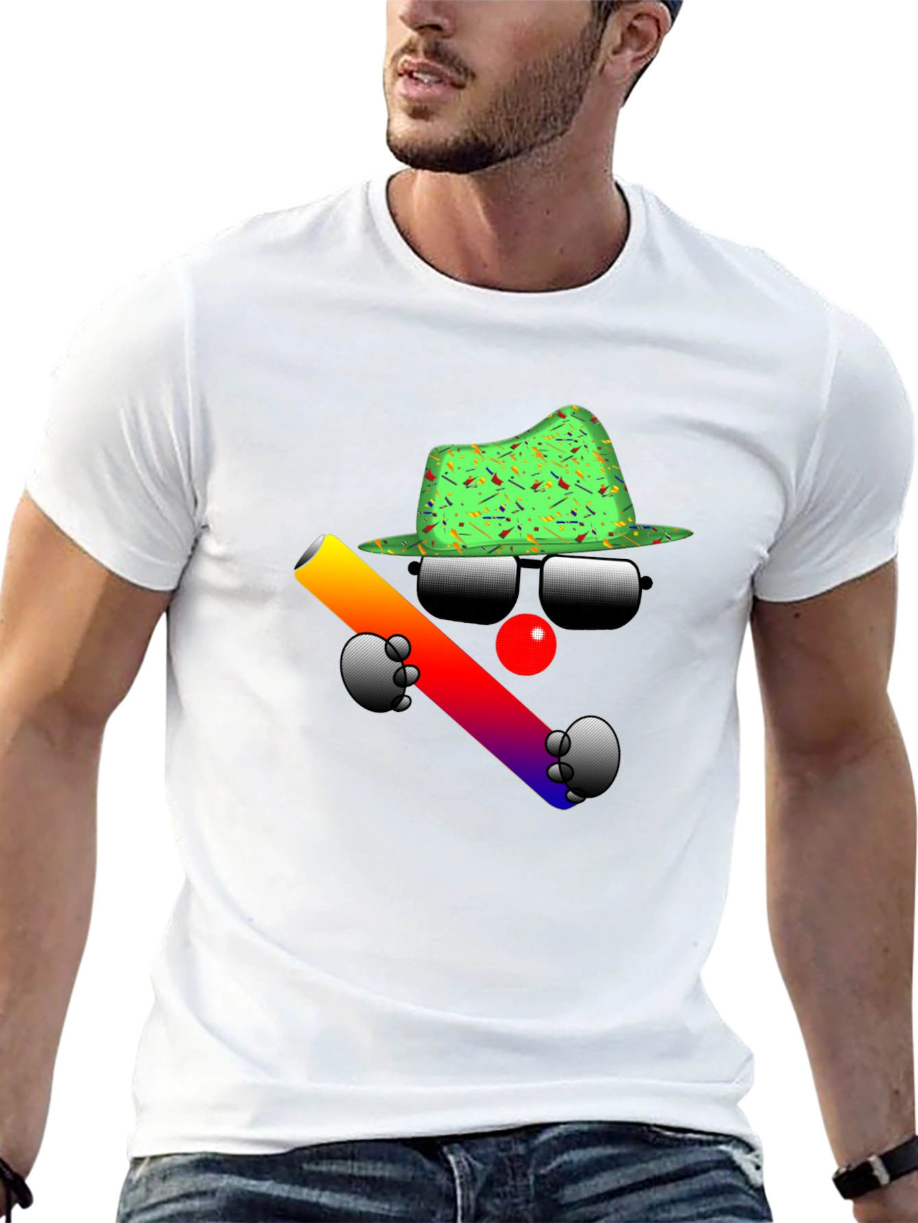 Cool Clown Graphic Black T-Shirt