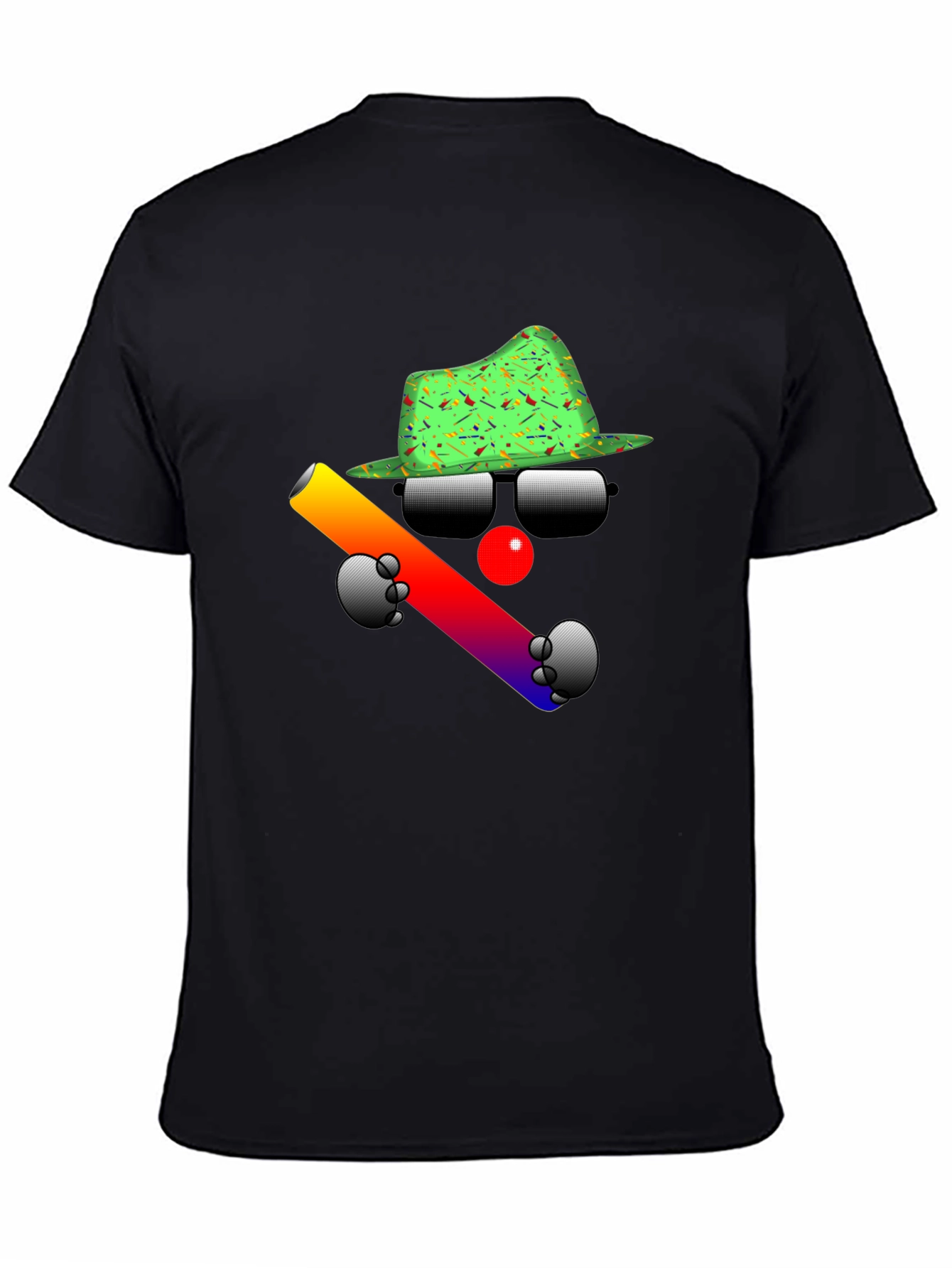 Cool Clown Graphic Black T-Shirt