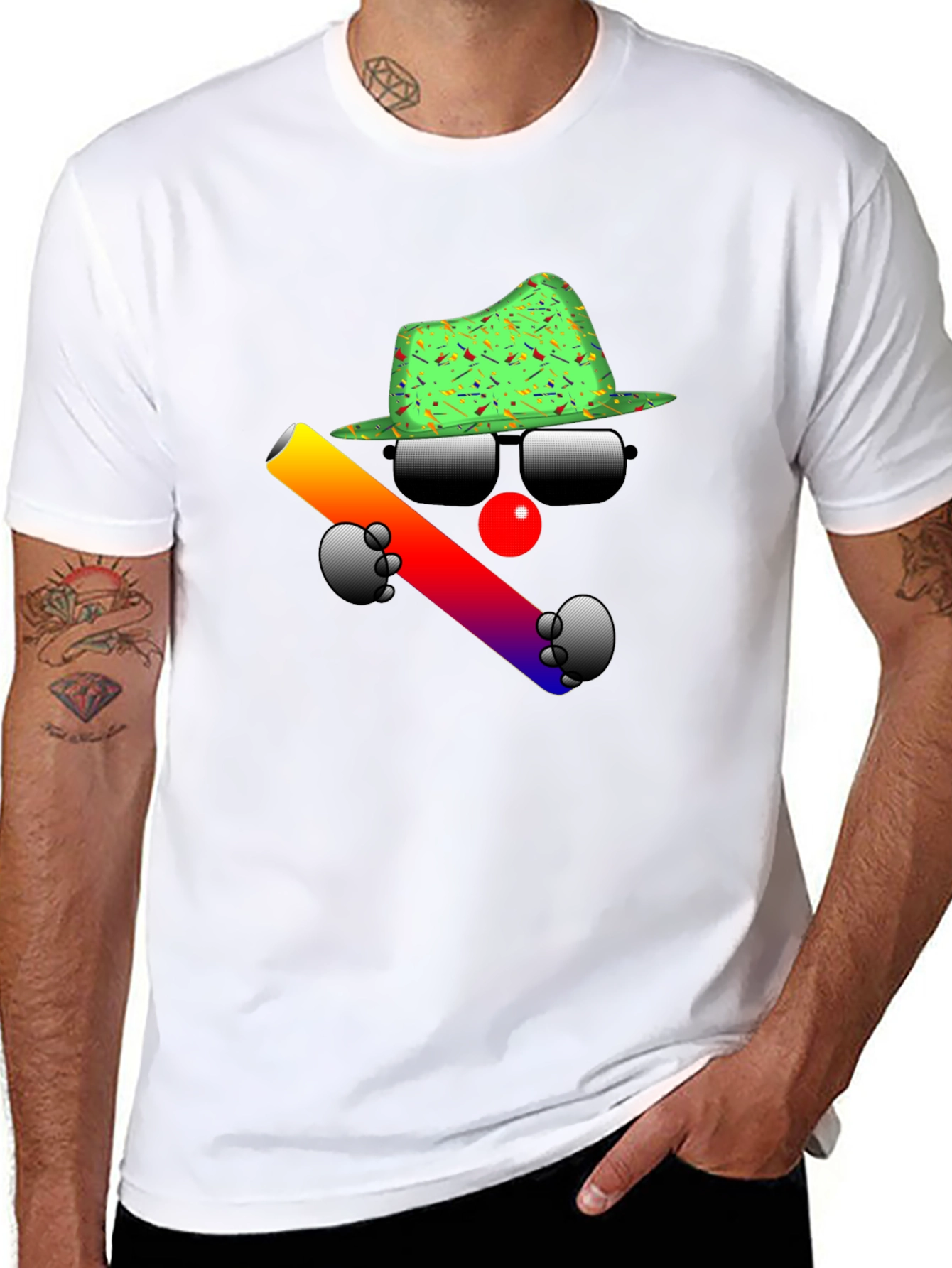 Cool Clown Graphic Black T-Shirt
