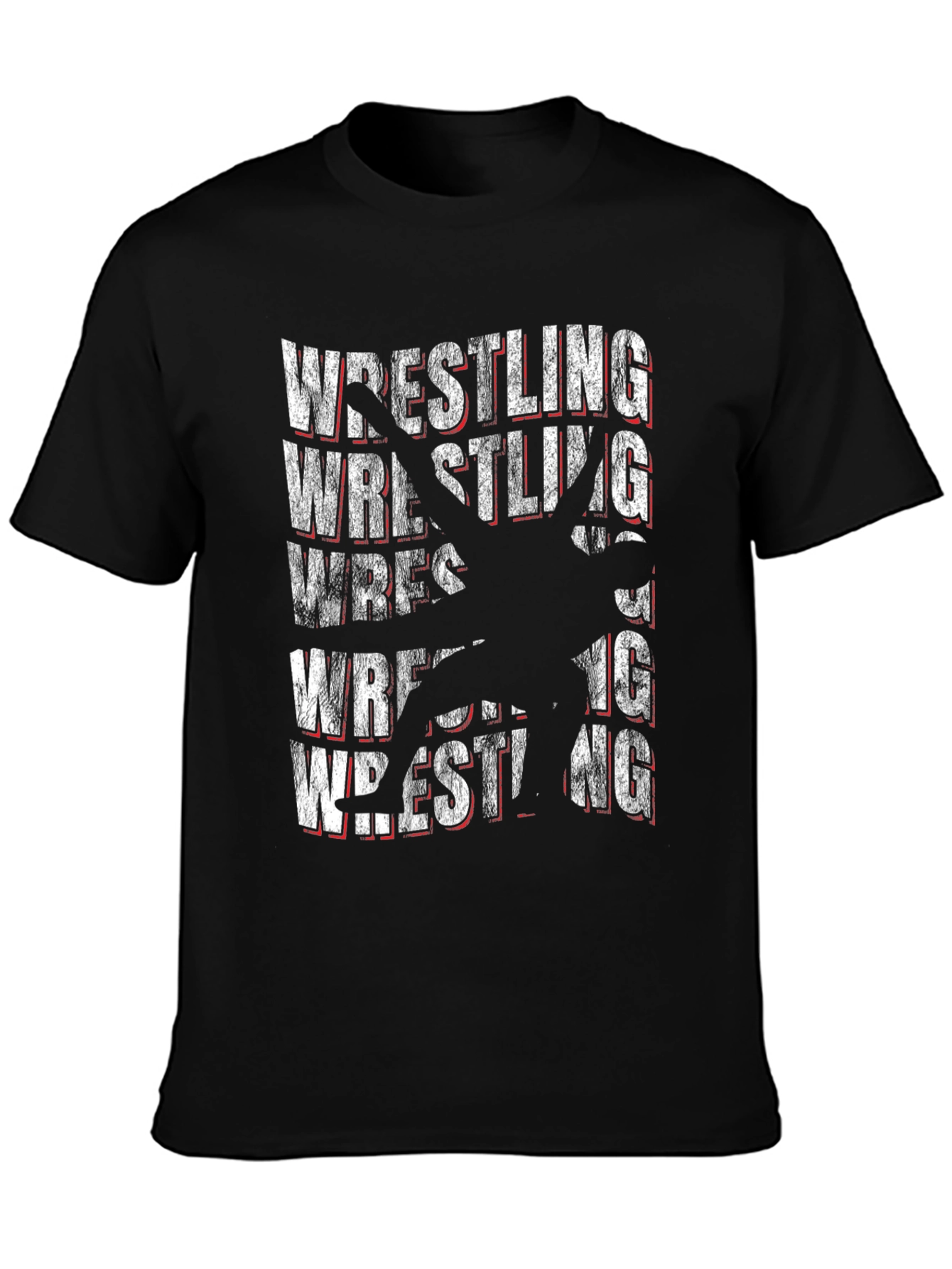 Wrestling Graphic Tee - Black