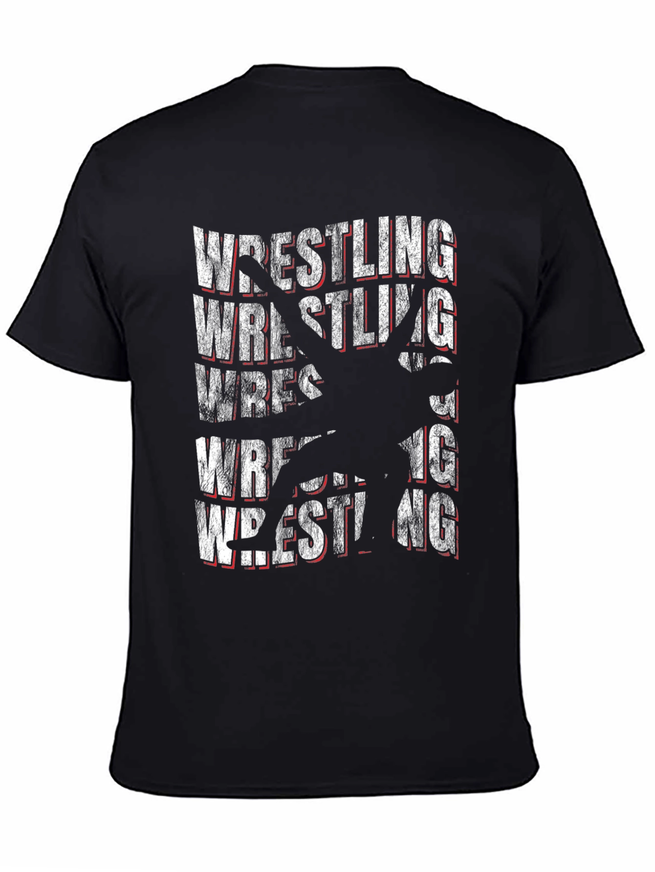 Wrestling Graphic Tee - Black