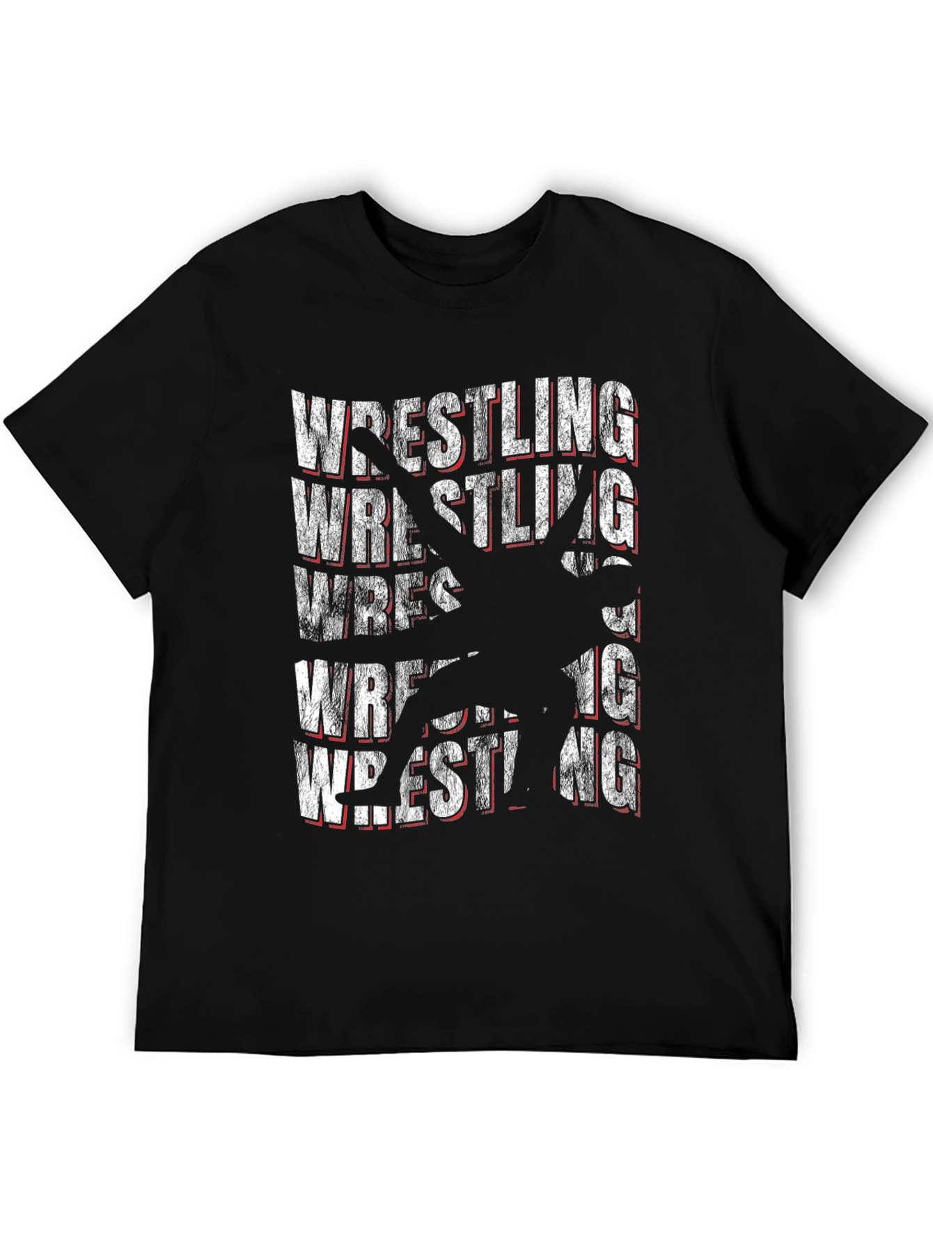 Wrestling Graphic Tee - Black